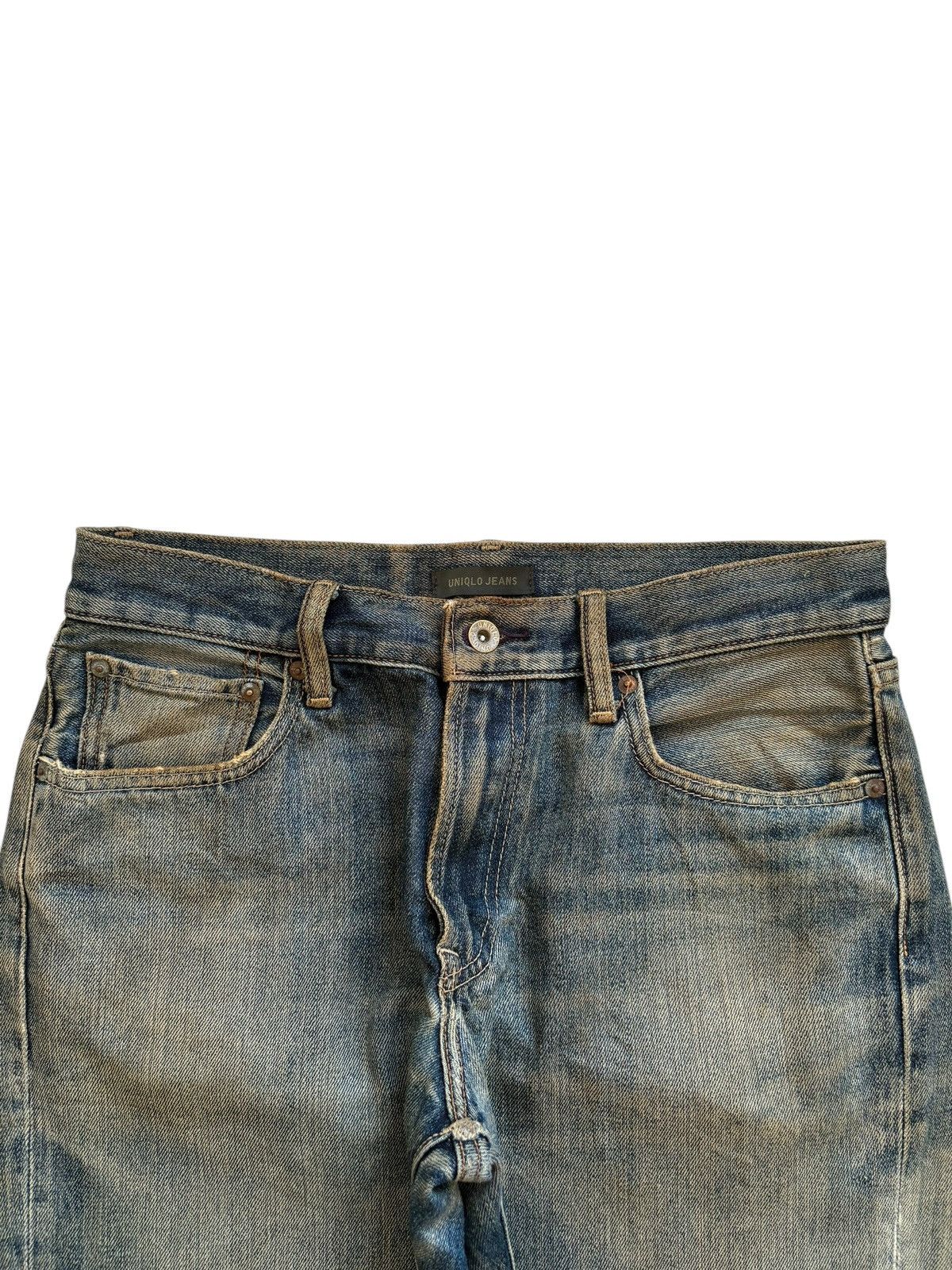 Uniqlo Vintage Uniqlo Rusty Mud Wash Loose Blue Jeans Size US 31 - 4 Thumbnail