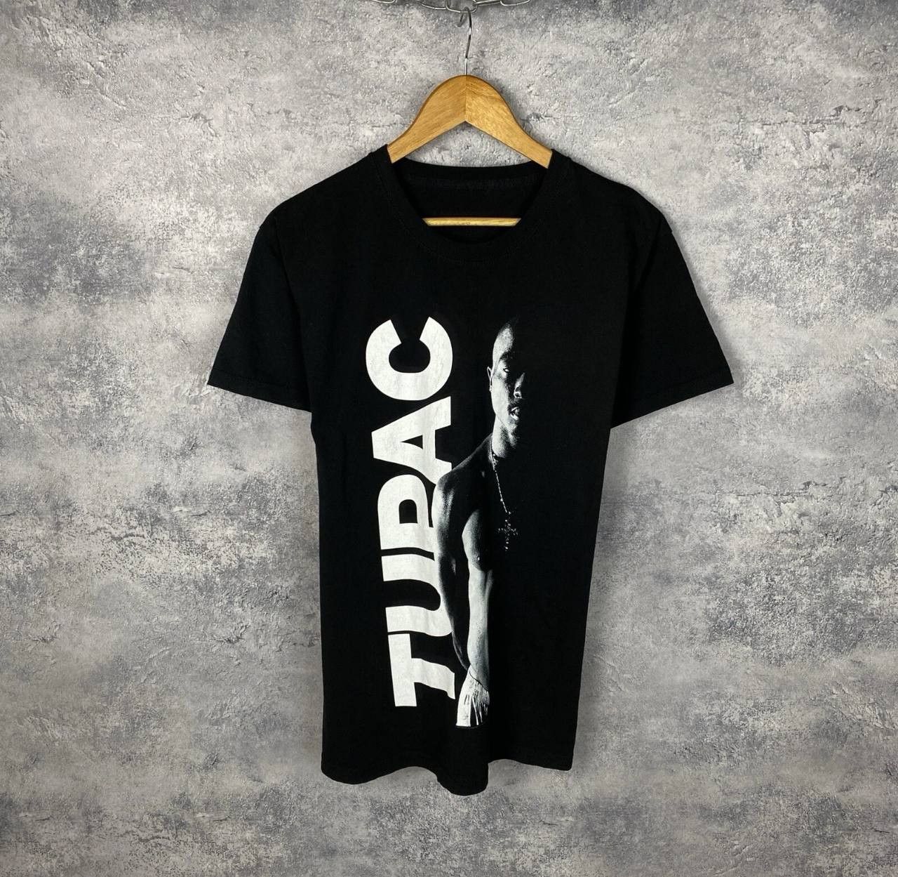 Rap Tees TUPAC Tee Men's Size L Black Short Sleeve ` Size US L / EU 52-54 / 3 - 1 Thumbnail