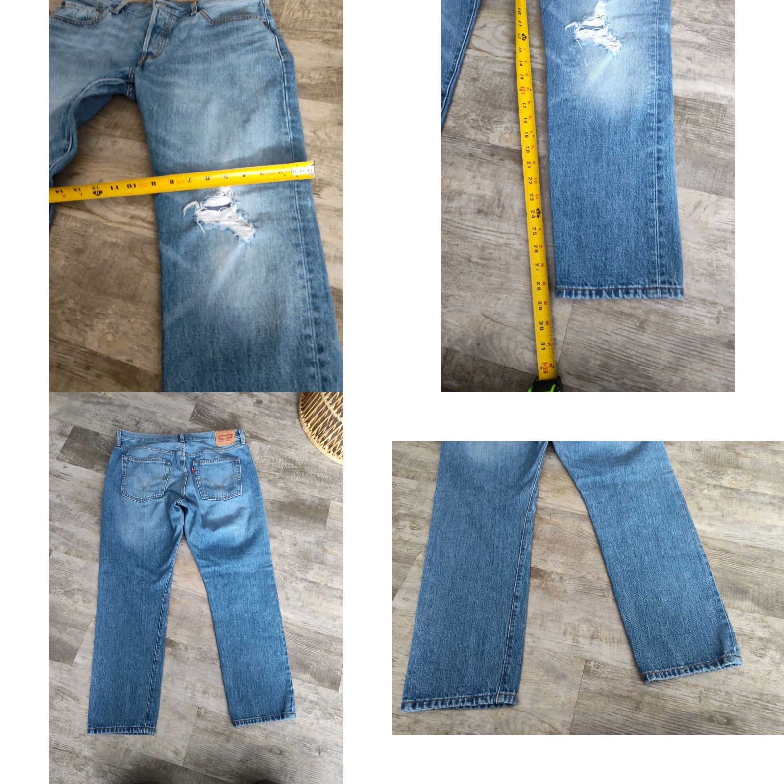 Levi's VINTAGE Levi's 501 CT Jeans Women 35x28 Button Fly Distressed Blue Jeans Regular Fit 5-Pocket Denim Spirit: Biker Grunge Mens Size 24" / US 00 / IT 34 - 9 Thumbnail