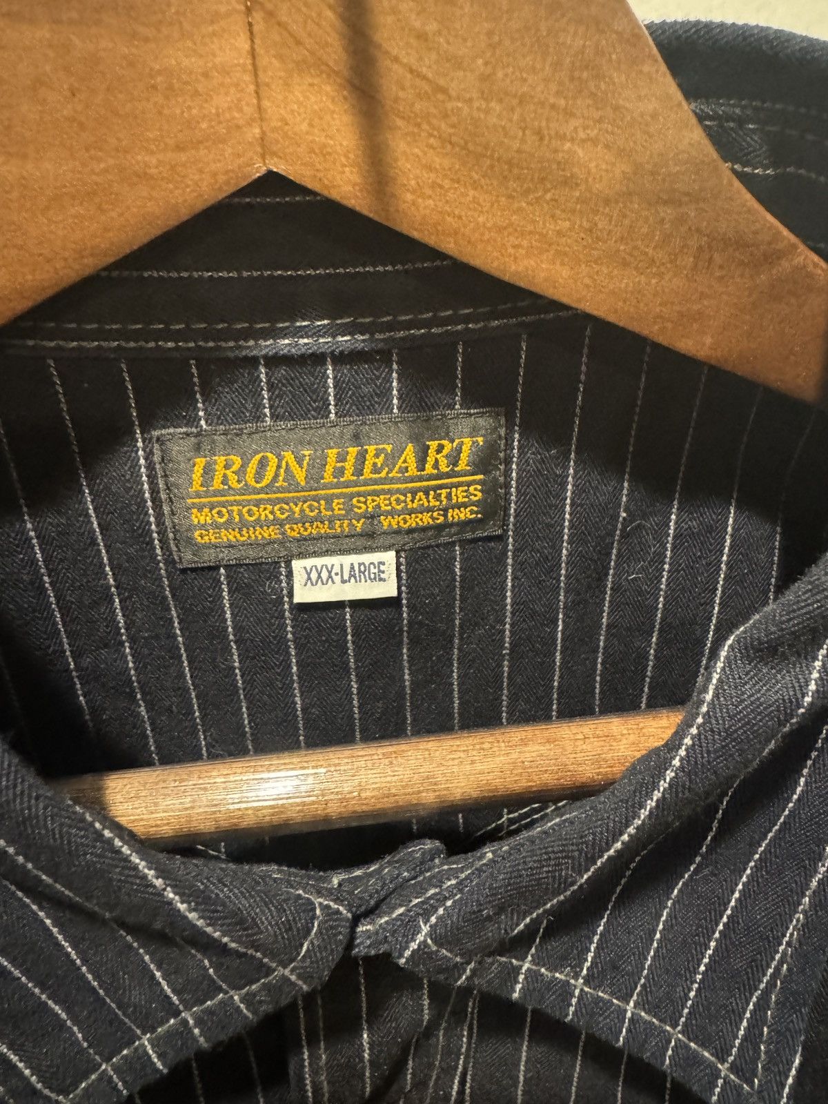 Iron Heart Indigo herringbone striped western 8.5oz Size US XXL / EU 58 / 5 - 8 Thumbnail