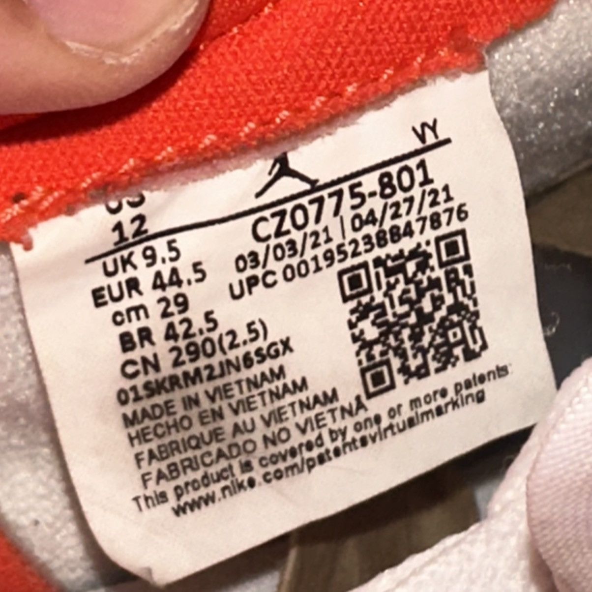 Jordan Brand Size 12W (10.5M) - Air Jordan 1 Retro OG Low Starfish W Size US 12 / IT 42 - 6 Thumbnail