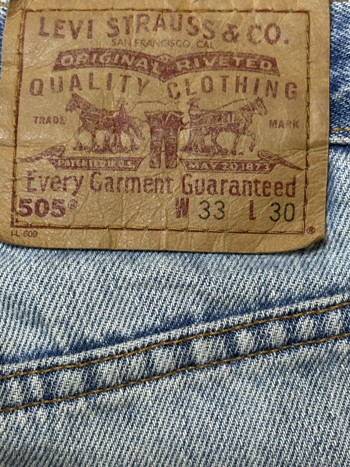 Levi's Vintage 80s Usa Levis 505 Paint Splatter Distressed Jeans Size US 32 / EU 48 - 9 Thumbnail