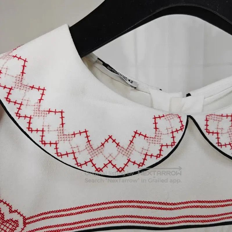 Miu Miu Miu Miu Summer White Silk Embroidered Dress . Size M / US 6-8 / IT 42-44 - 4 Thumbnail