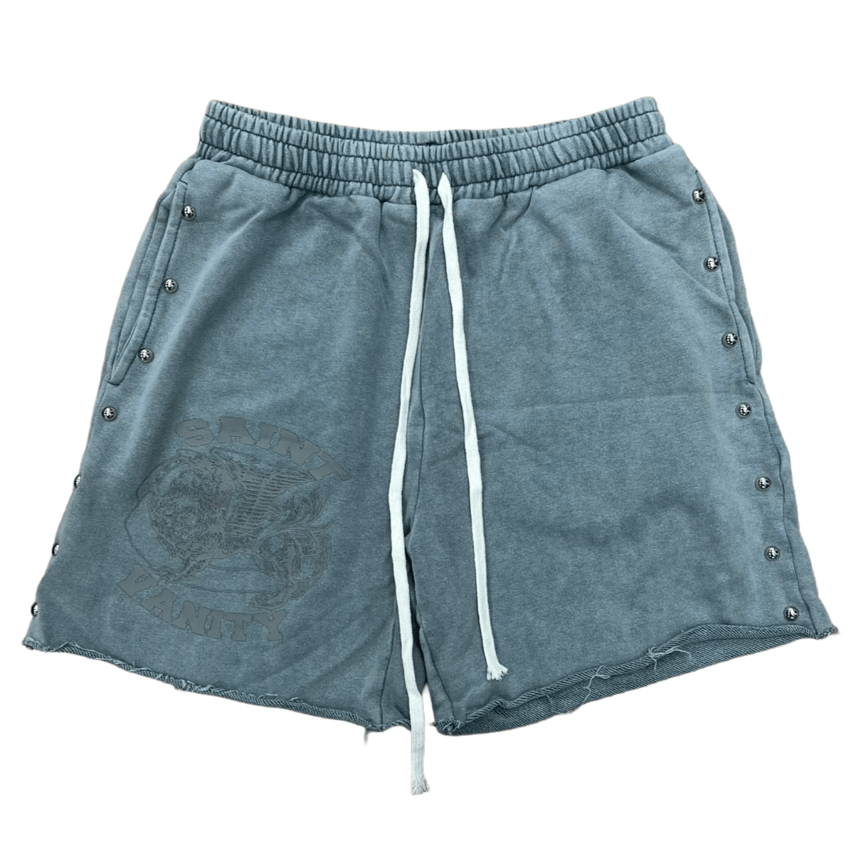 Saint Vanity Studded Shorts Grey Size US 36 / EU 52 - 1 Preview