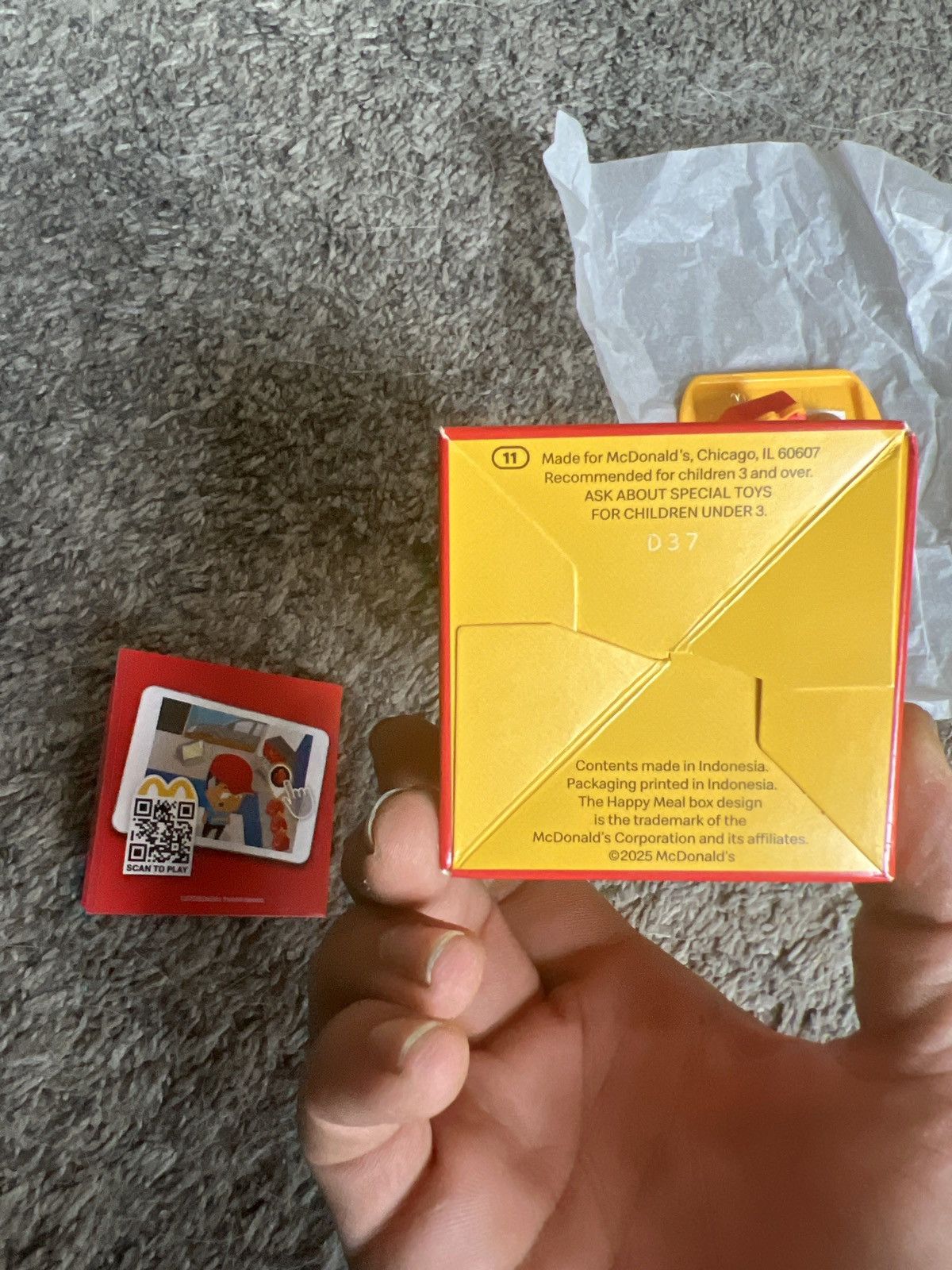 Hypebeast 2025 Lil McDonald’s Happy Meal And Hamburger Miniature Size ONE SIZE - 6 Thumbnail