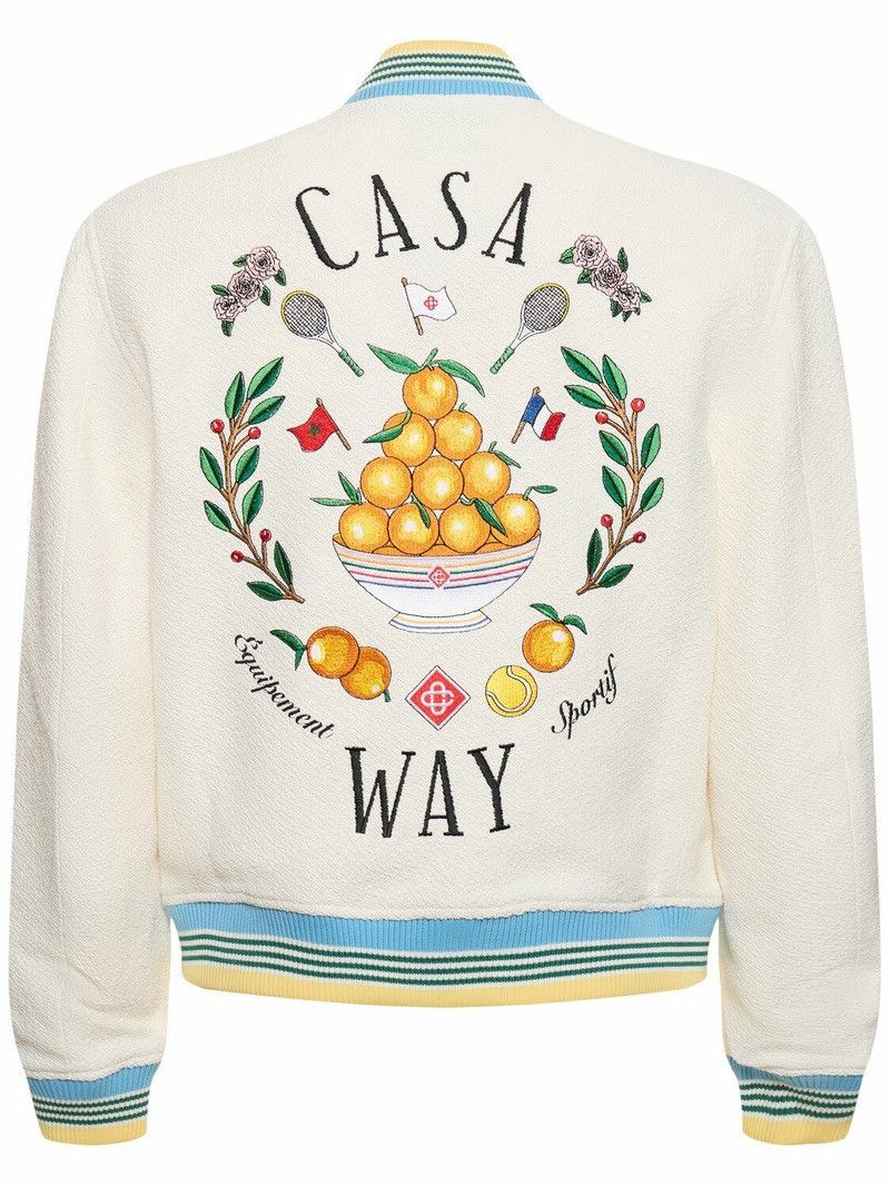 CASABLANCA - Casa Way Viscose Blend Bomber Jacket