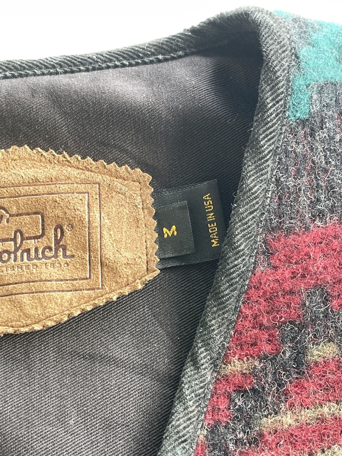 Vintage 90s Woolrich Navajo Native Wool Vest Size US M / EU 48-50 / 2 - 7 Thumbnail