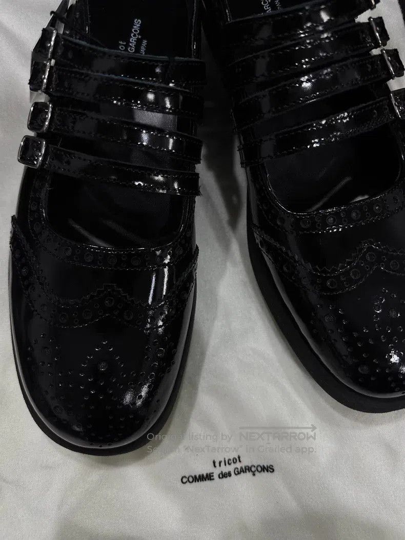 Comme des Garcons Comme Des Garcons Carved Floral Mary Jane Patent Leather S Size US 6.5 / IT 36.5 - 2 Thumbnail