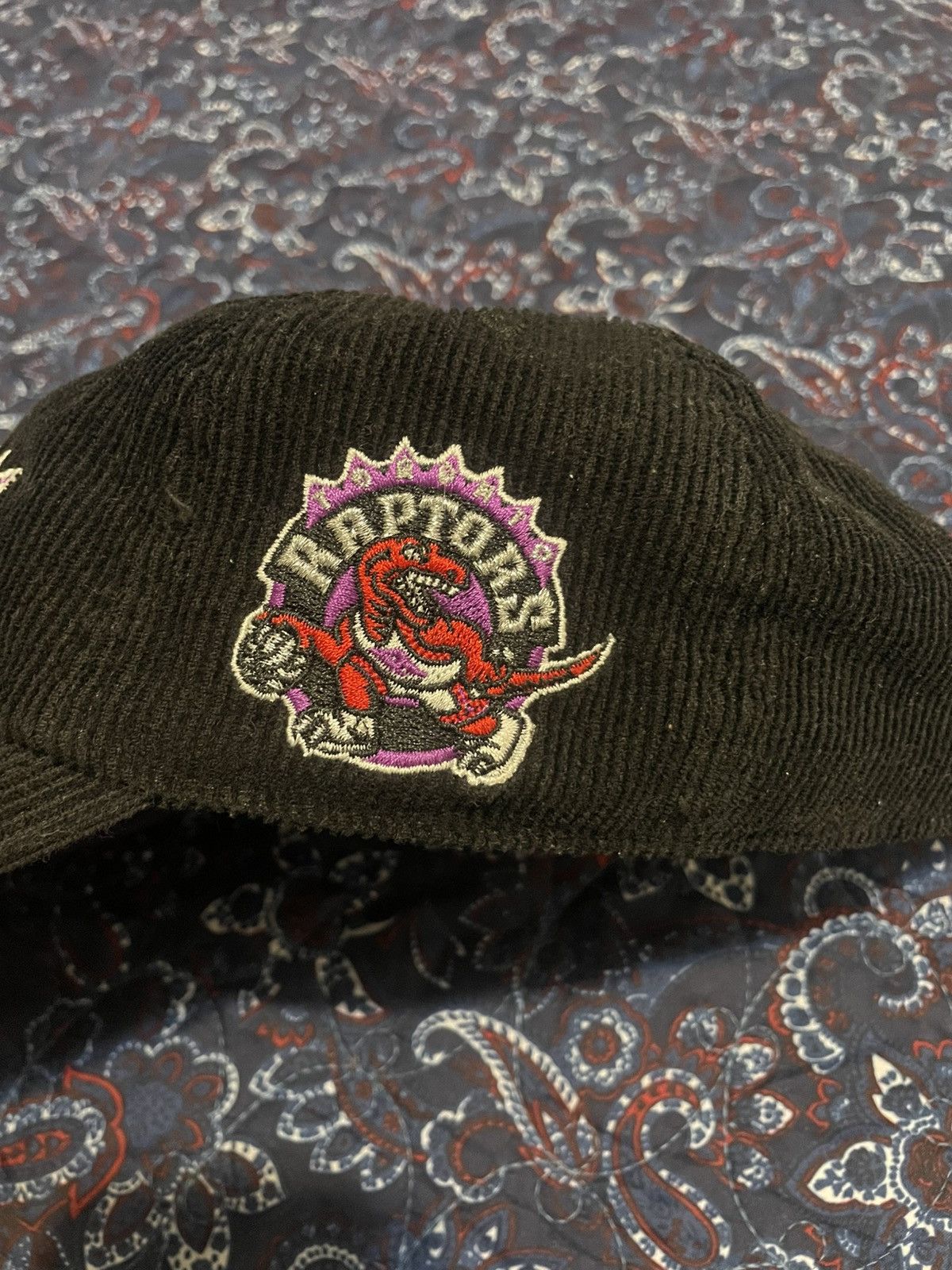 Mitchell & Ness Mitchell & Ness Corduroy Toronto Raptors Hat Size ONE SIZE - 2 Thumbnail