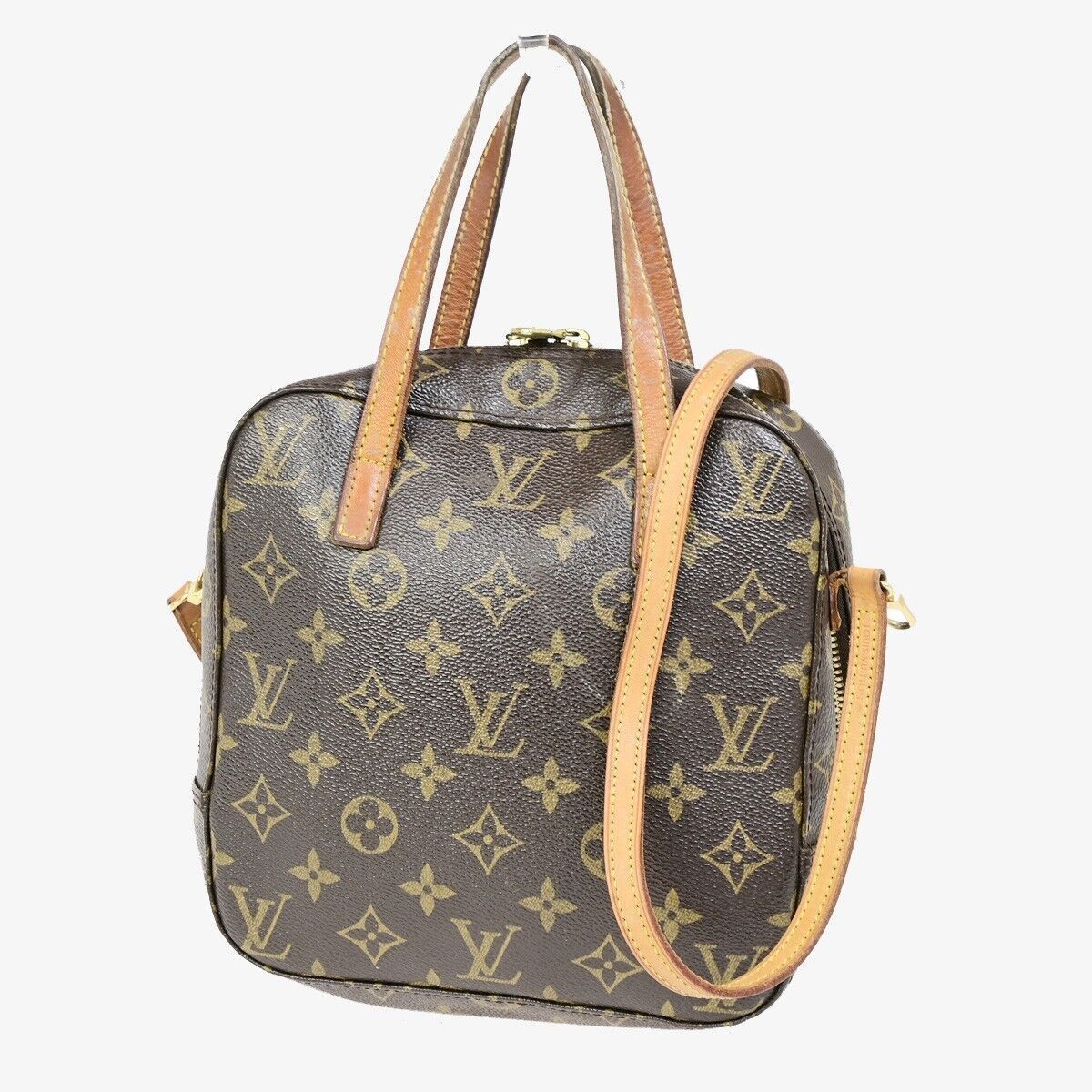 Louis Vuitton Spontini Brown Canvas Handbag (Pre-Owned) Size ONE SIZE - 1 Thumbnail