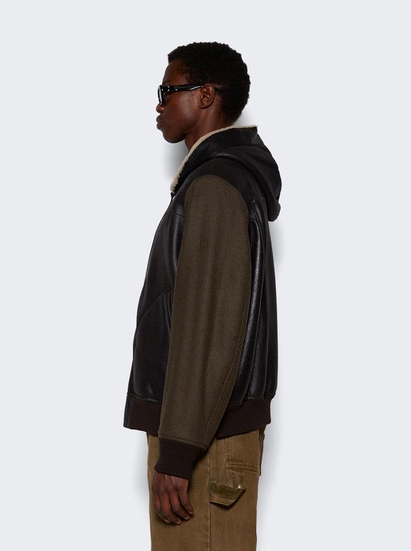 Givenchy o1mle0226 Reversible Shearling Varsity Jacket in Brown Size US XL / EU 56 / 4 - 4 Thumbnail