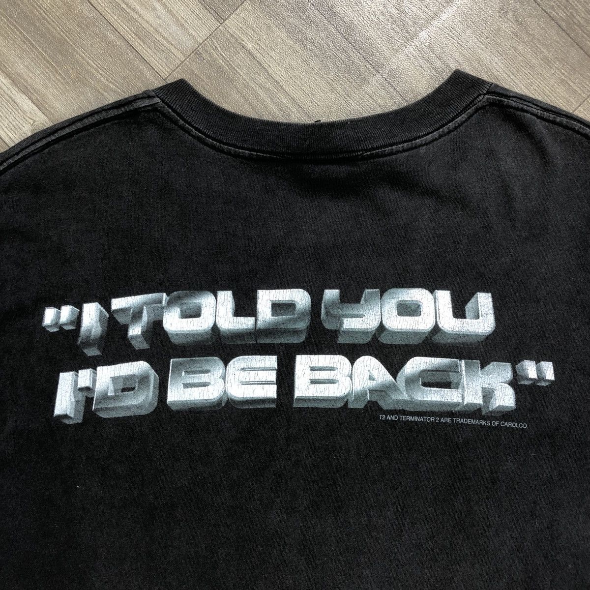 Universal Studios × Vintage Vintage 1991 Terminator 2 I Told You I’d be Back Promo Tee Size US L / EU 52-54 / 3 - 8 Thumbnail