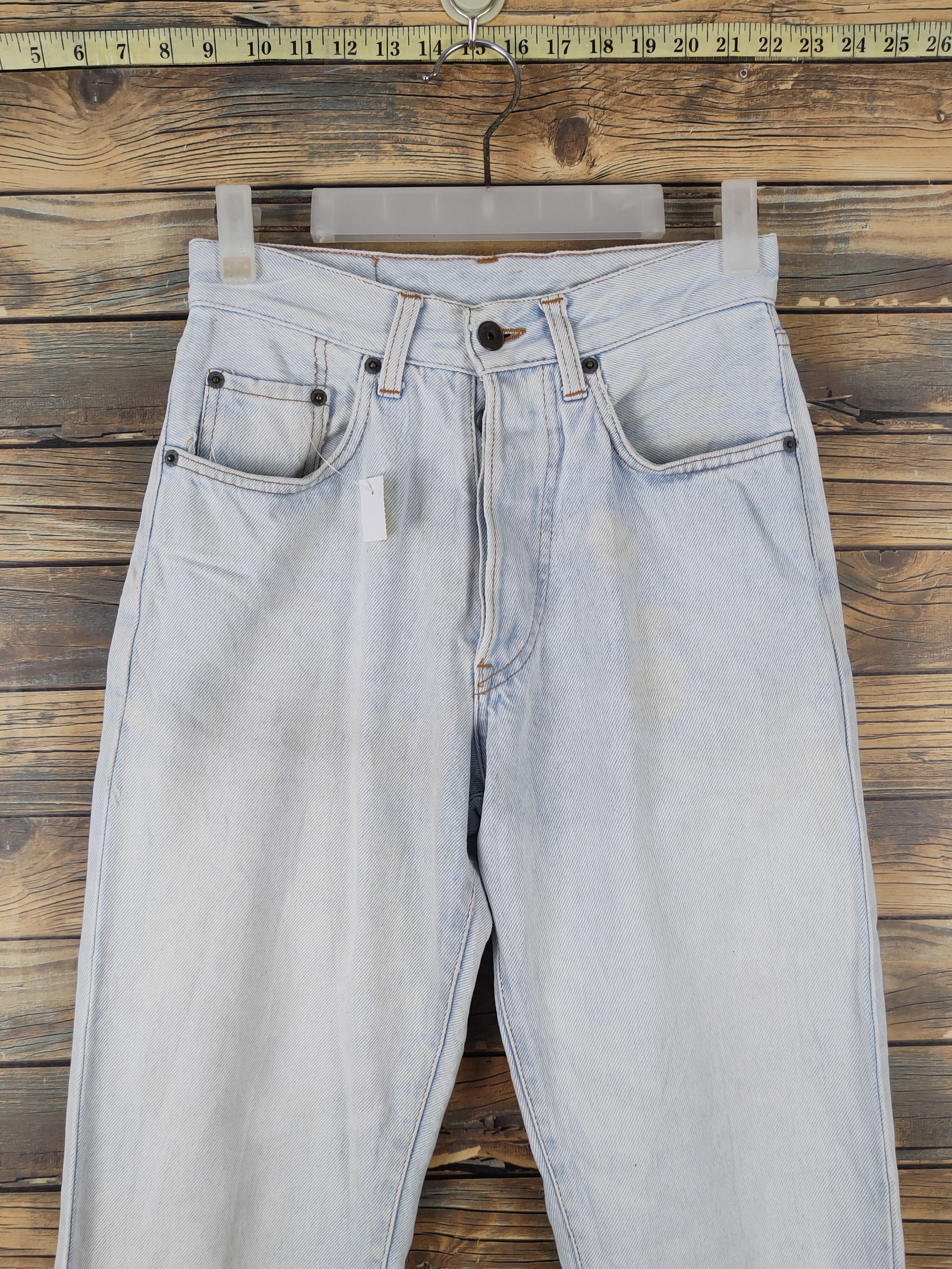 Vintage Liberto made in italy faded denim Ripped Jeans #W1987 Size US 27 - 2 Thumbnail