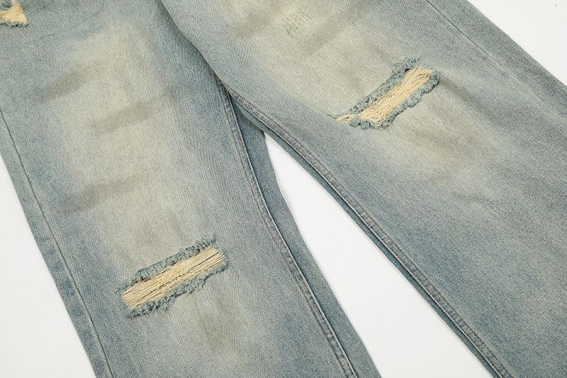 Vintage American street style hip-hop ripped jeans for men Size US 32 / EU 48 - 4 Thumbnail