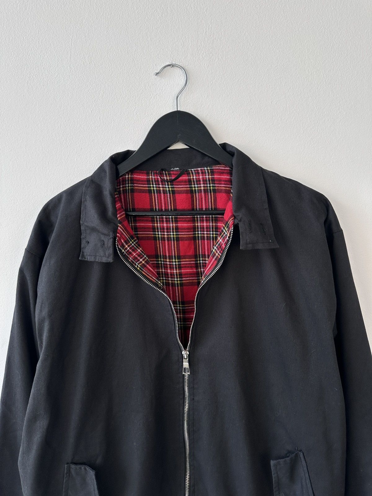 Other Bomber Jacket with Red Plaid Tartan Lining Mod Indie Style Size US XL / EU 56 / 4 - 5 Thumbnail
