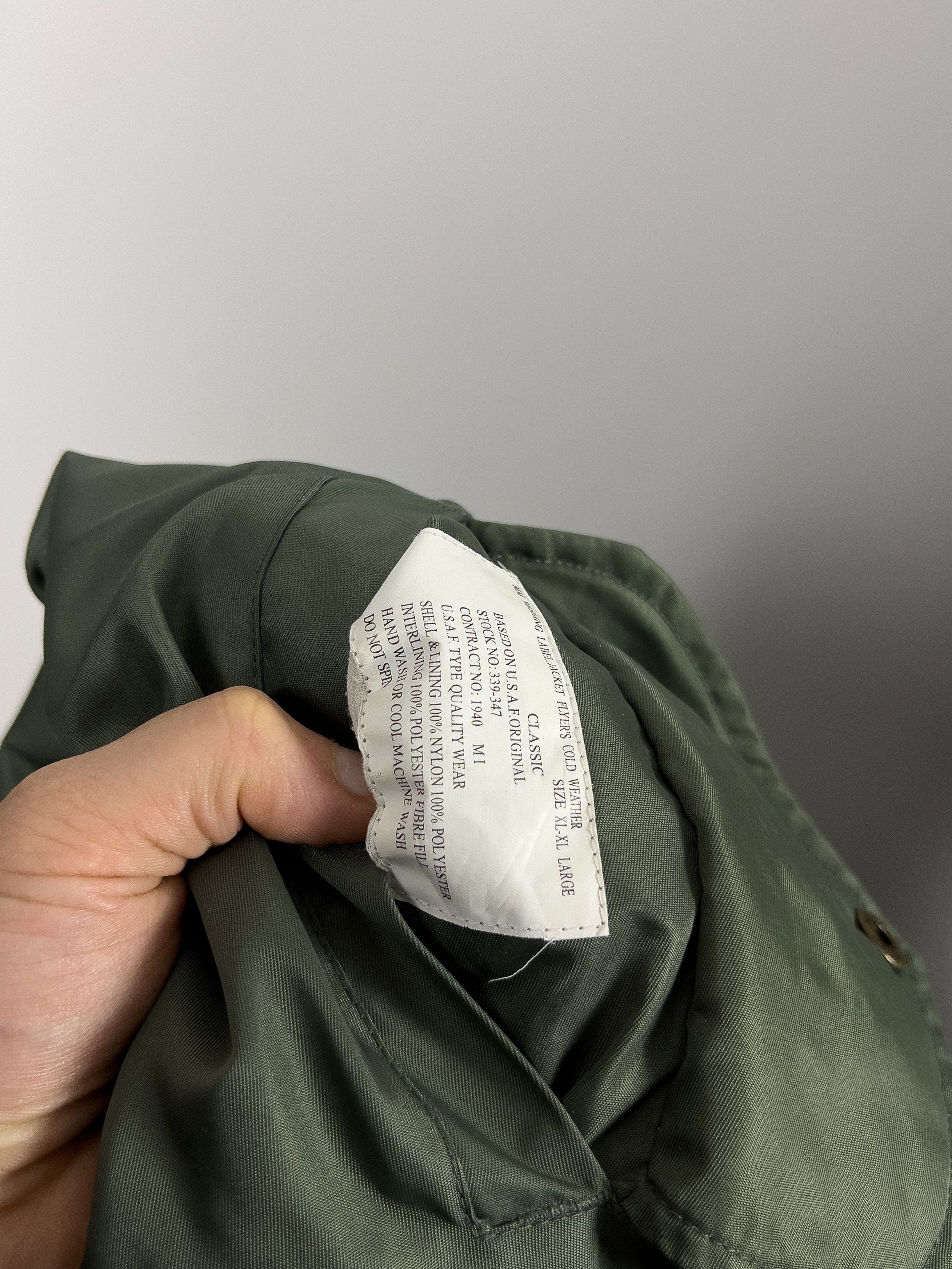 Aeronautica Militare USAF Flyer Intermediate MA-1 Men`s Vintage Jacket Size US XL / EU 56 / 4 - 4 Thumbnail