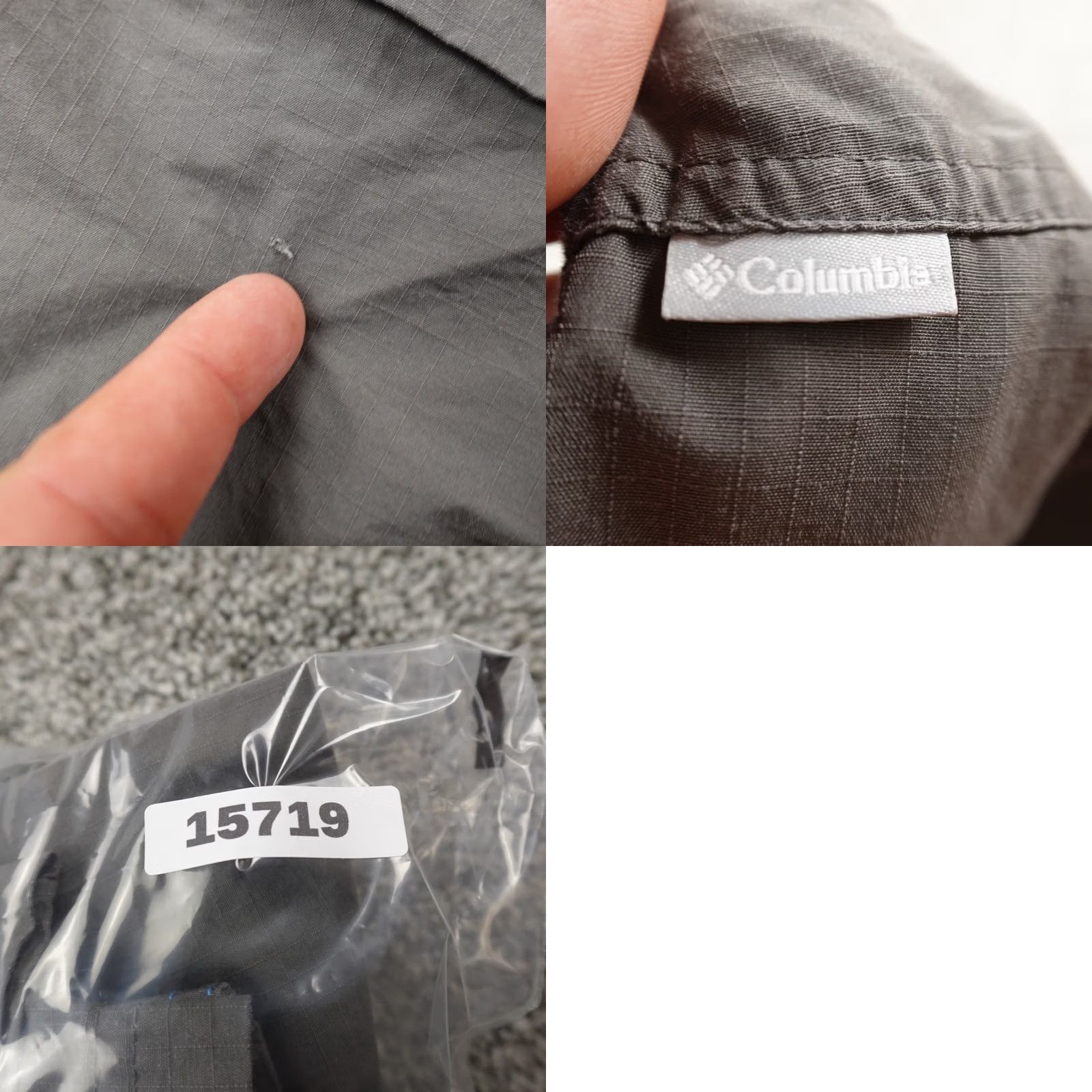 Vintage Columbia Pants Mens M Gray Cargo Silver Ridge Convertible Outdoor Hiking Hunting Size US 31 - 9 Thumbnail