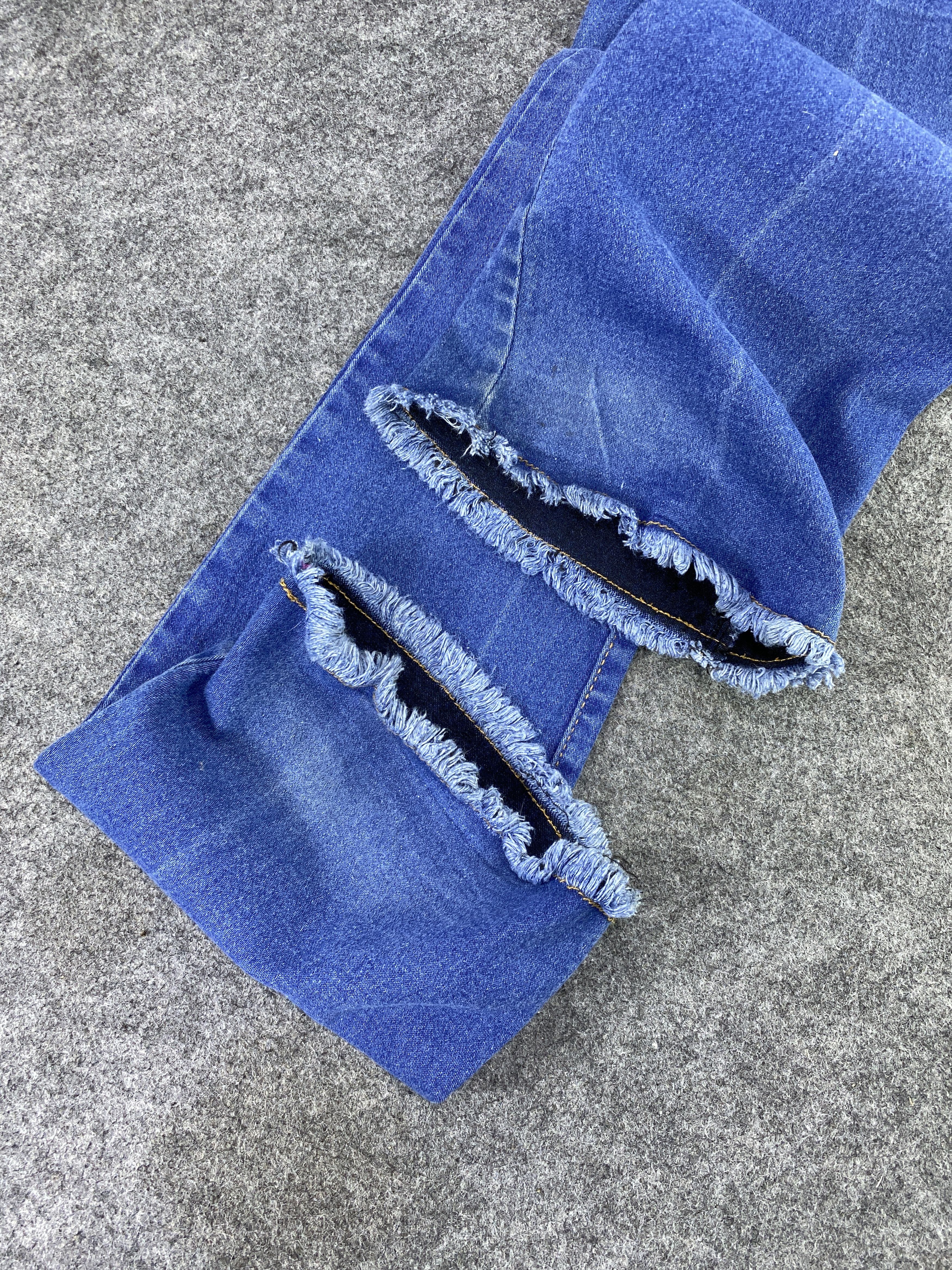 Jean ABUZIV JEANS BLUE WASH FLARE DENIM-J1135 Size 24" / US 00 / IT 34 - 14 Thumbnail