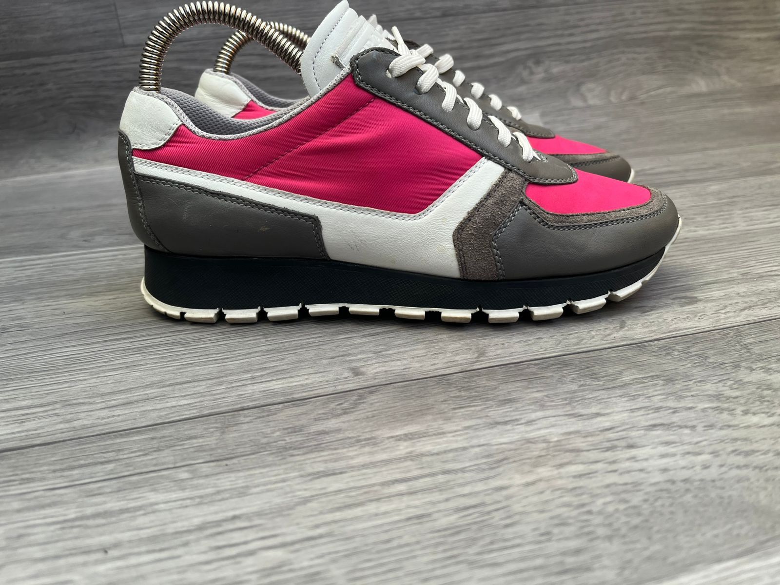 Prada Prada Nylon Prax Pink Sneakers Sz 36 Size US 6 / IT 36 - 4 Thumbnail