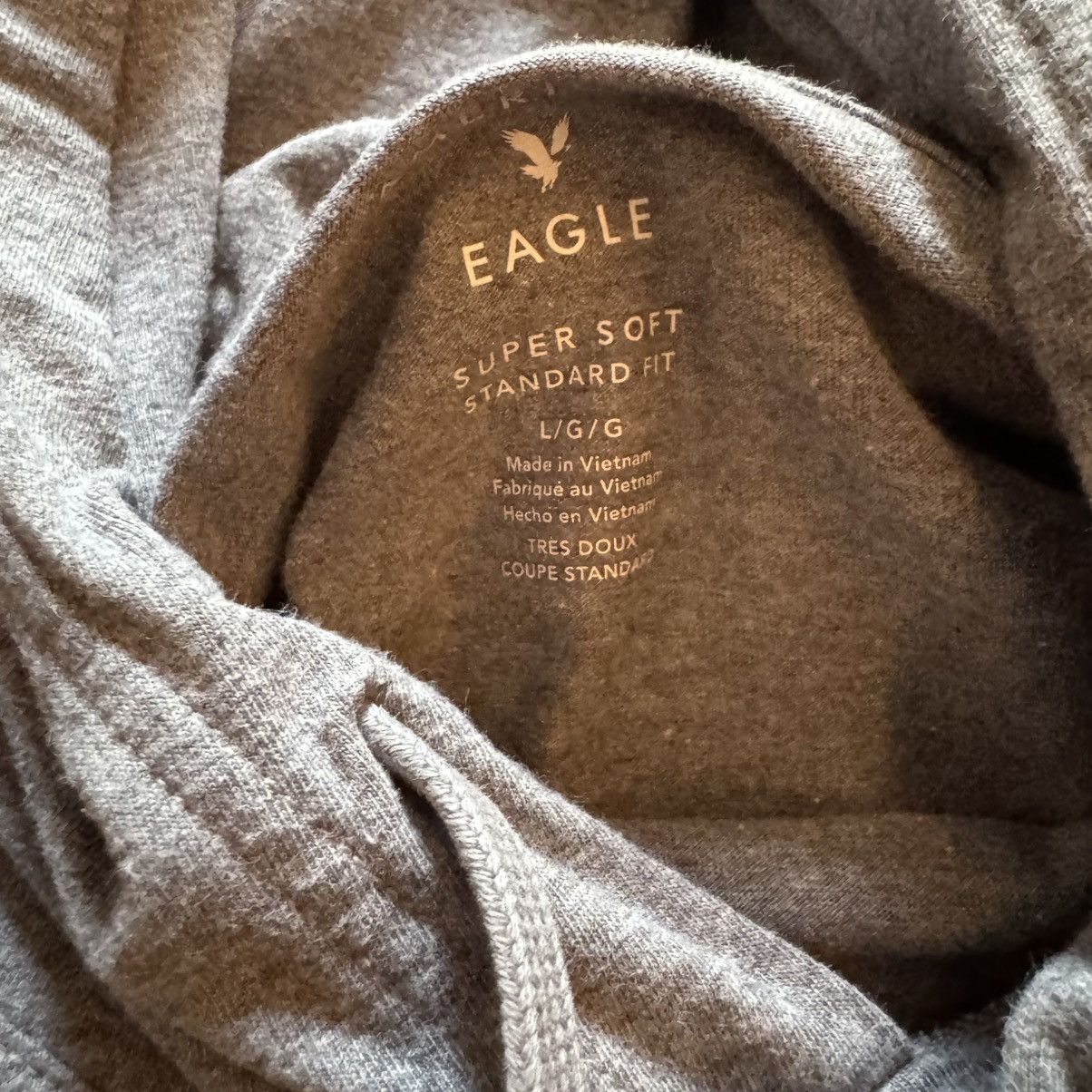 American Eagle Outfitters American Eagle Hooded T Shirt Men’s Large Long Sleeve Gray Size US L / EU 52-54 / 3 - 3 Thumbnail