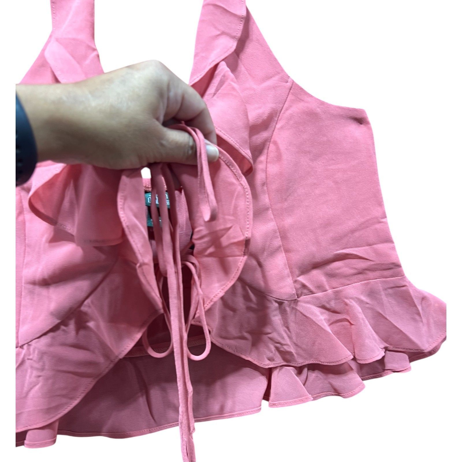 Other Wild Fable - Women's Ruffle Chiffon Flyaway Halter Top - Sal Size M / US 6-8 / IT 42-44 - 15 Thumbnail