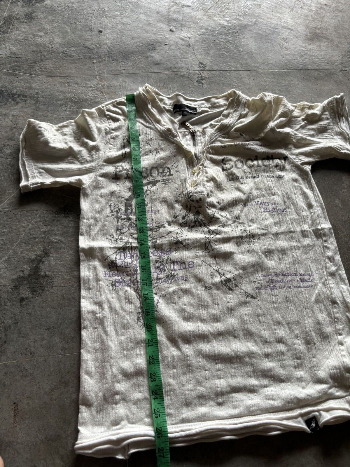 In The Attic IN THE ATTIC y2k rare poem prison society distressed goth Size US M / EU 48-50 / 2 - 14 Thumbnail
