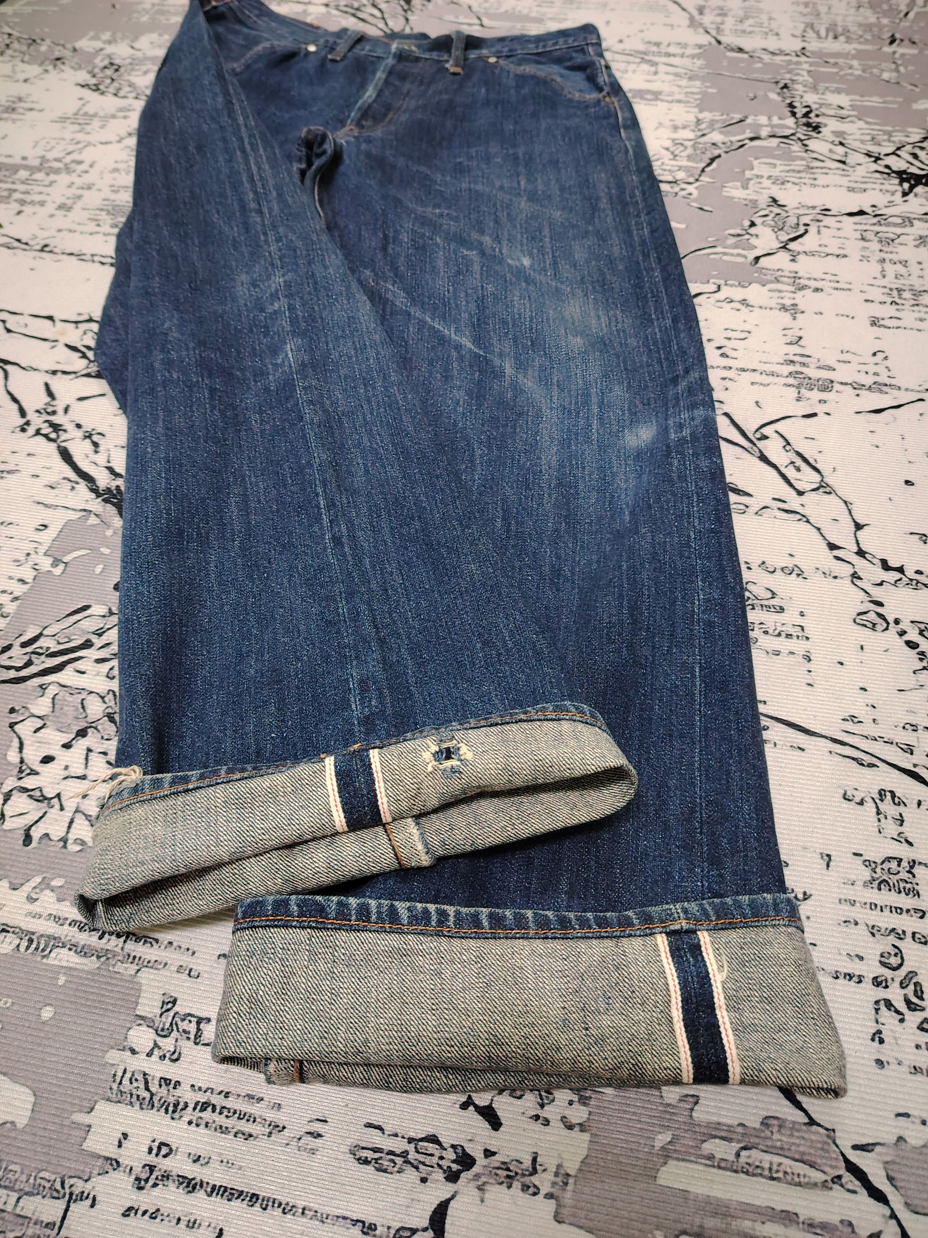 Japanese Brand VINTAGE VIRUS DENIM LINE SELVEDGE JEANS Size US 32 / EU 48 - 5 Thumbnail