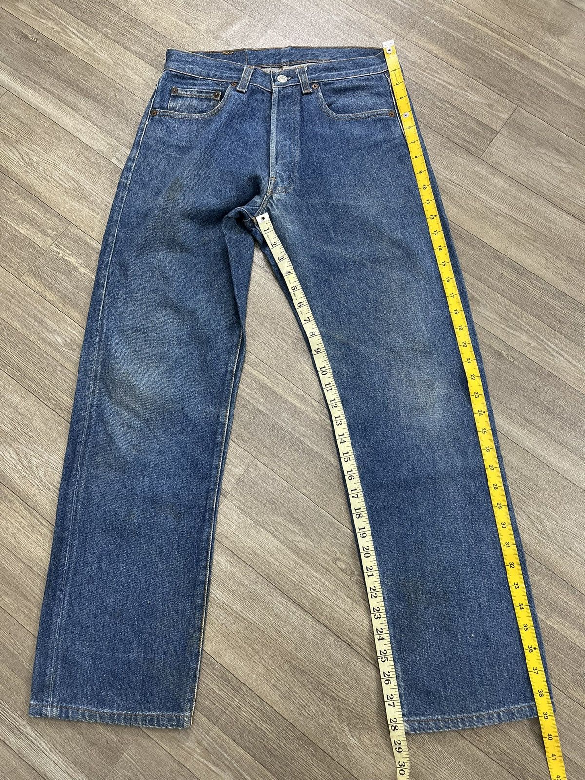 Levi's Vintage Clothing 🇺🇸1970s Vintage Levis 501 USA 30x36 Blue Straight Leg Jeans Size US 30 / EU 46 - 23 Thumbnail