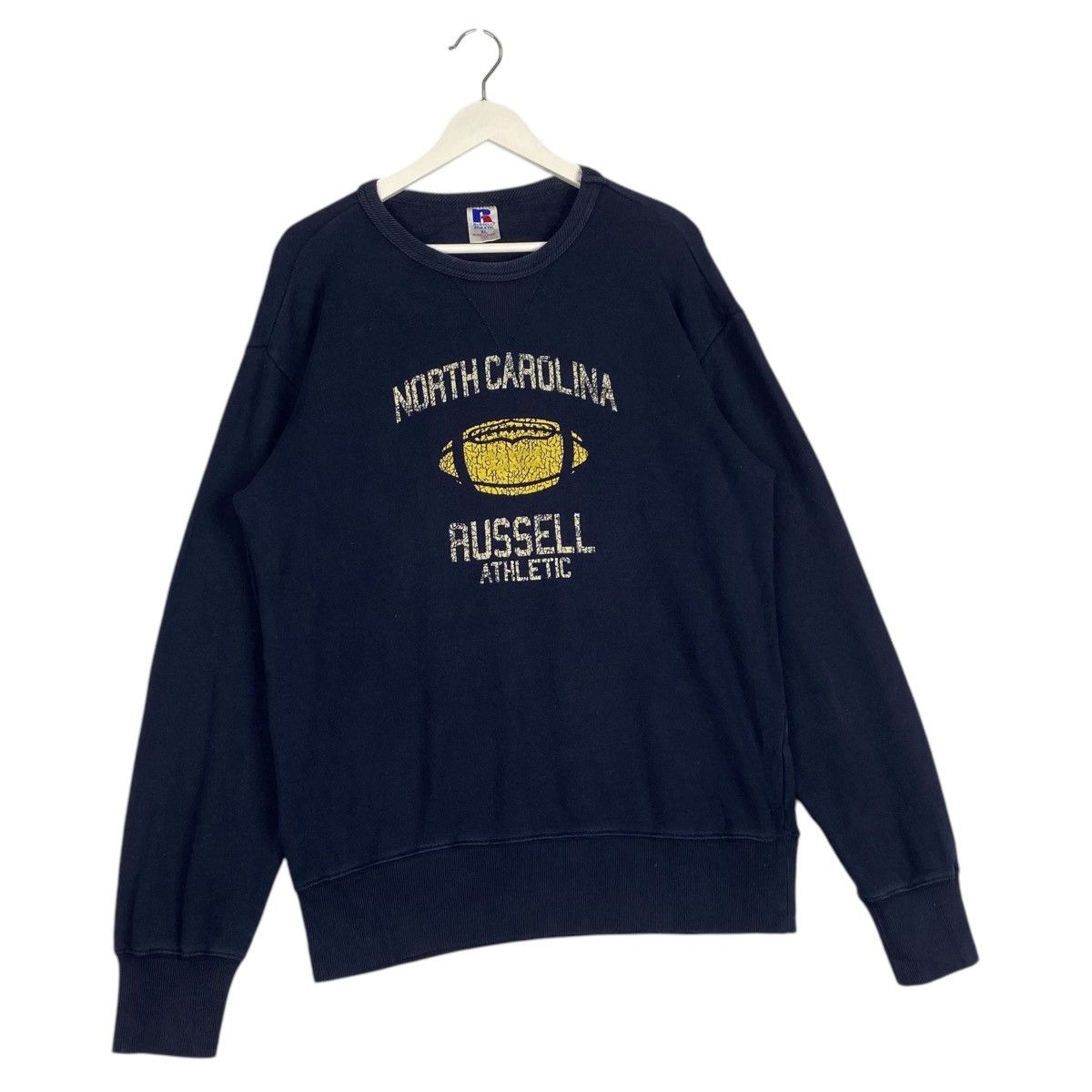 Russell Athletic × Vintage Vintage Russell Athletic Crewneck Sweatshirt Navy Blue Size US XL / EU 56 / 4 - 3 Thumbnail