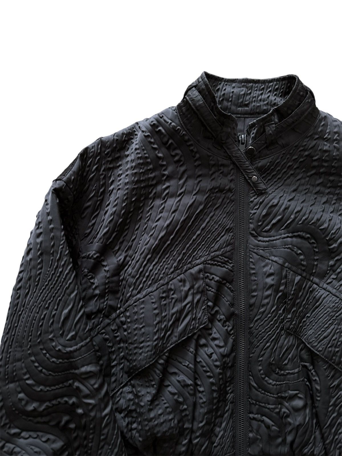 TAAKK Taakk Textured Bomber Jacket Size S / US 4 / IT 40 - 4 Thumbnail