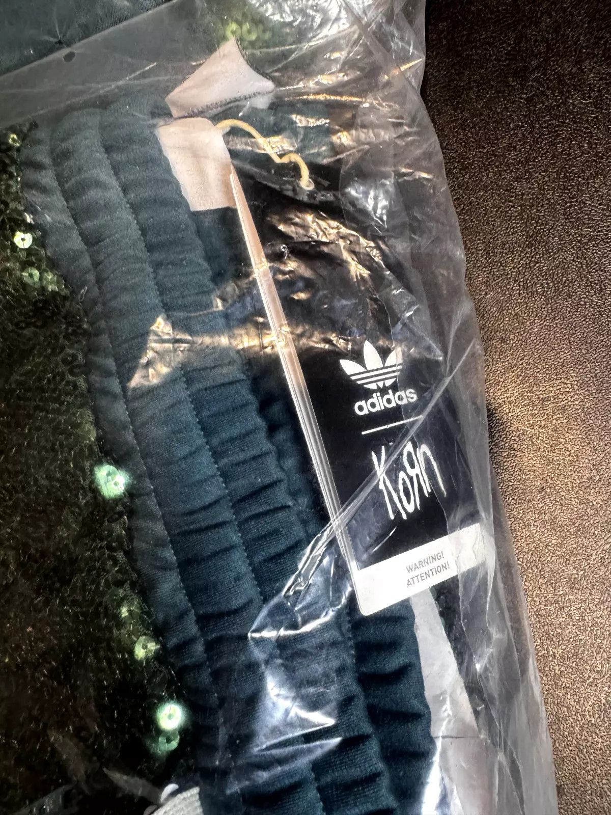 Adidas KoRn Adidas Green Sequin Track Suit Set XL Jacket & L Pants Size US XL / EU 56 / 4 - 8 Thumbnail