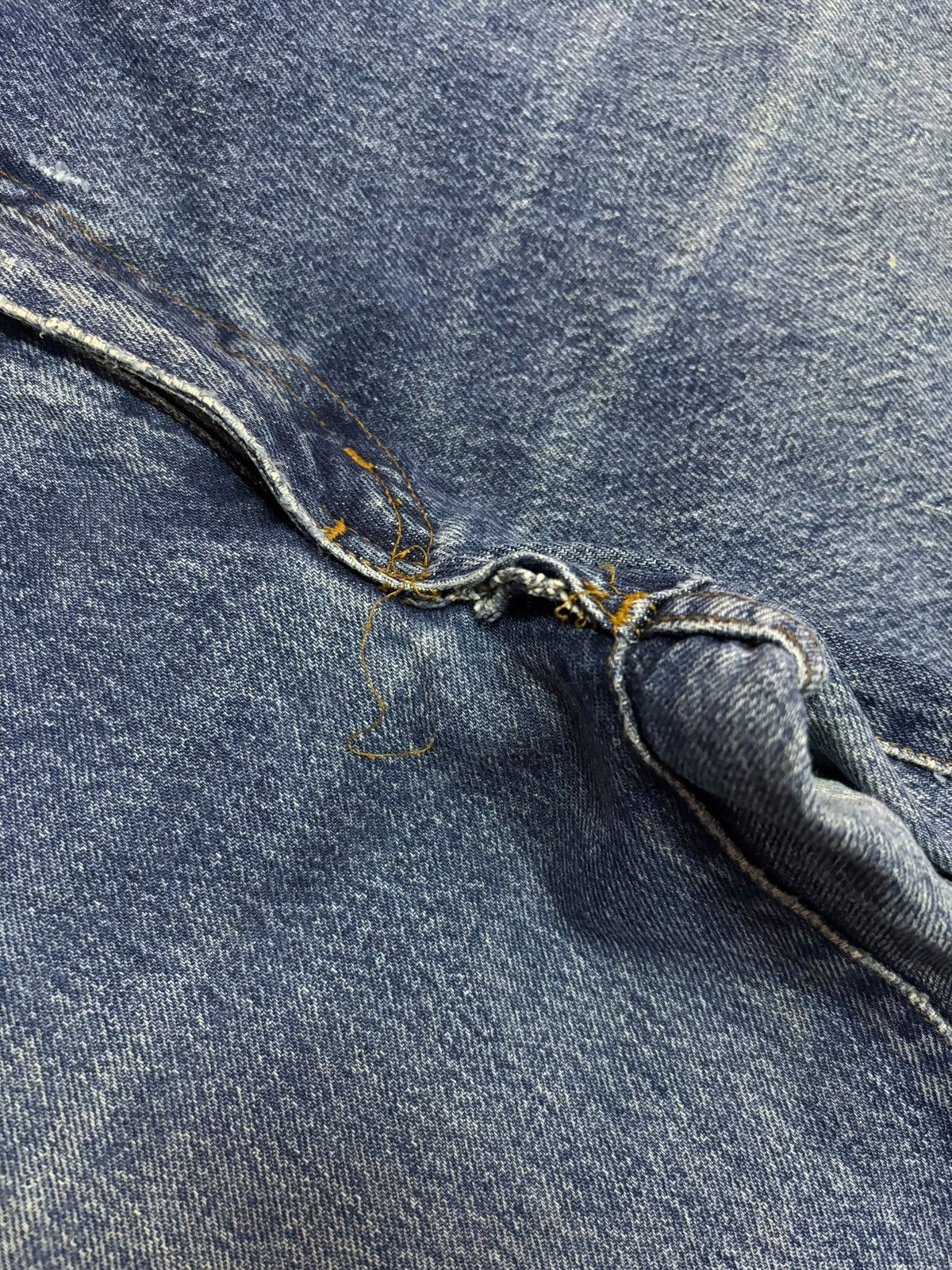 Vintage Vintage Blue Way Faded Indigo Jeans Size US 34 / EU 50 - 4 Thumbnail
