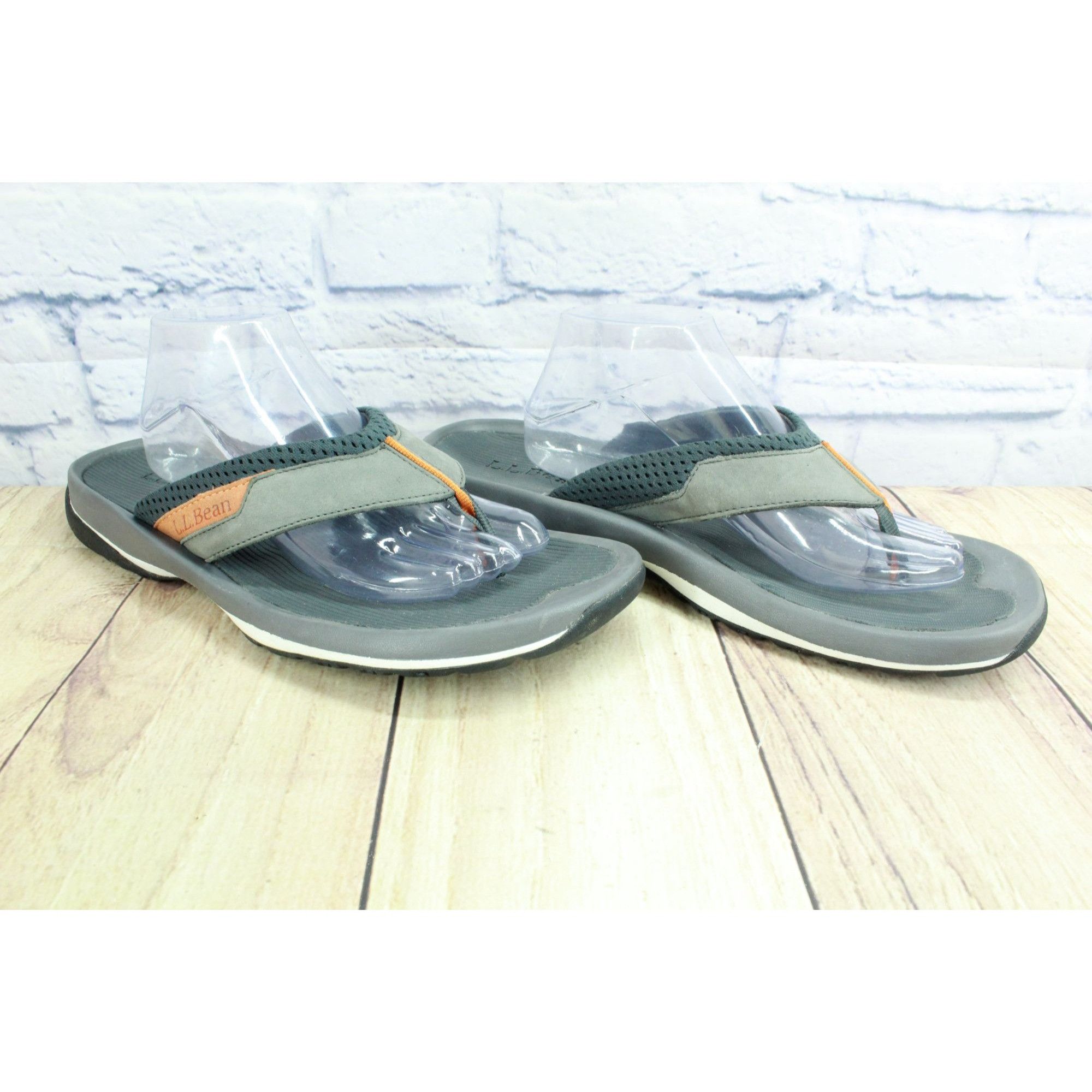 L.L. Bean LL Bean Swift River Men’s Gray Suede Sports Flip-Flops Size US 12 / EU 45 - 3 Thumbnail
