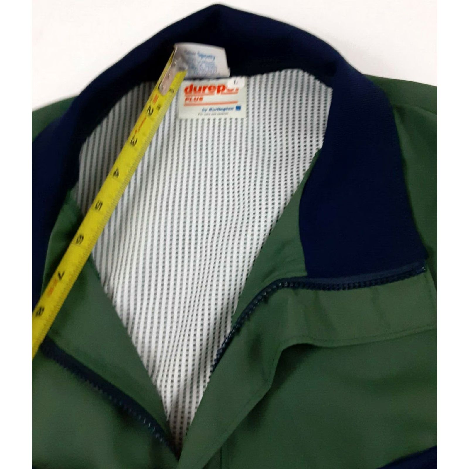 Vintage VINTAGE Sew Sporty Rowing Jacket Green-Blue Large 1/4 Zip Hooded Windbreaker Mens L Size US L / EU 52-54 / 3 - 8 Thumbnail