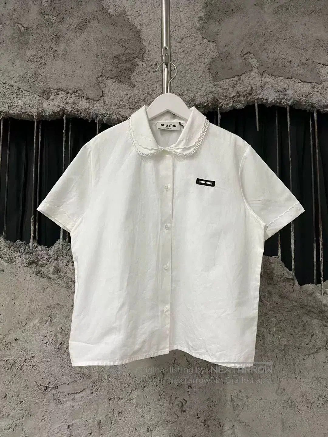 Miu Miu miumiu white doll collar shirt. Size M / US 6-8 / IT 42-44 - 1 Thumbnail