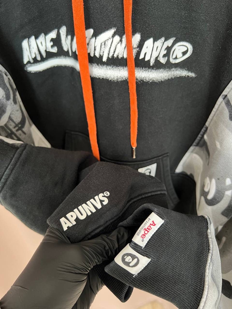 Aape Aape By A Bathing Ape Logo-Print Drawstring Hoodie Size M Size US M / EU 48-50 / 2 - 10 Thumbnail