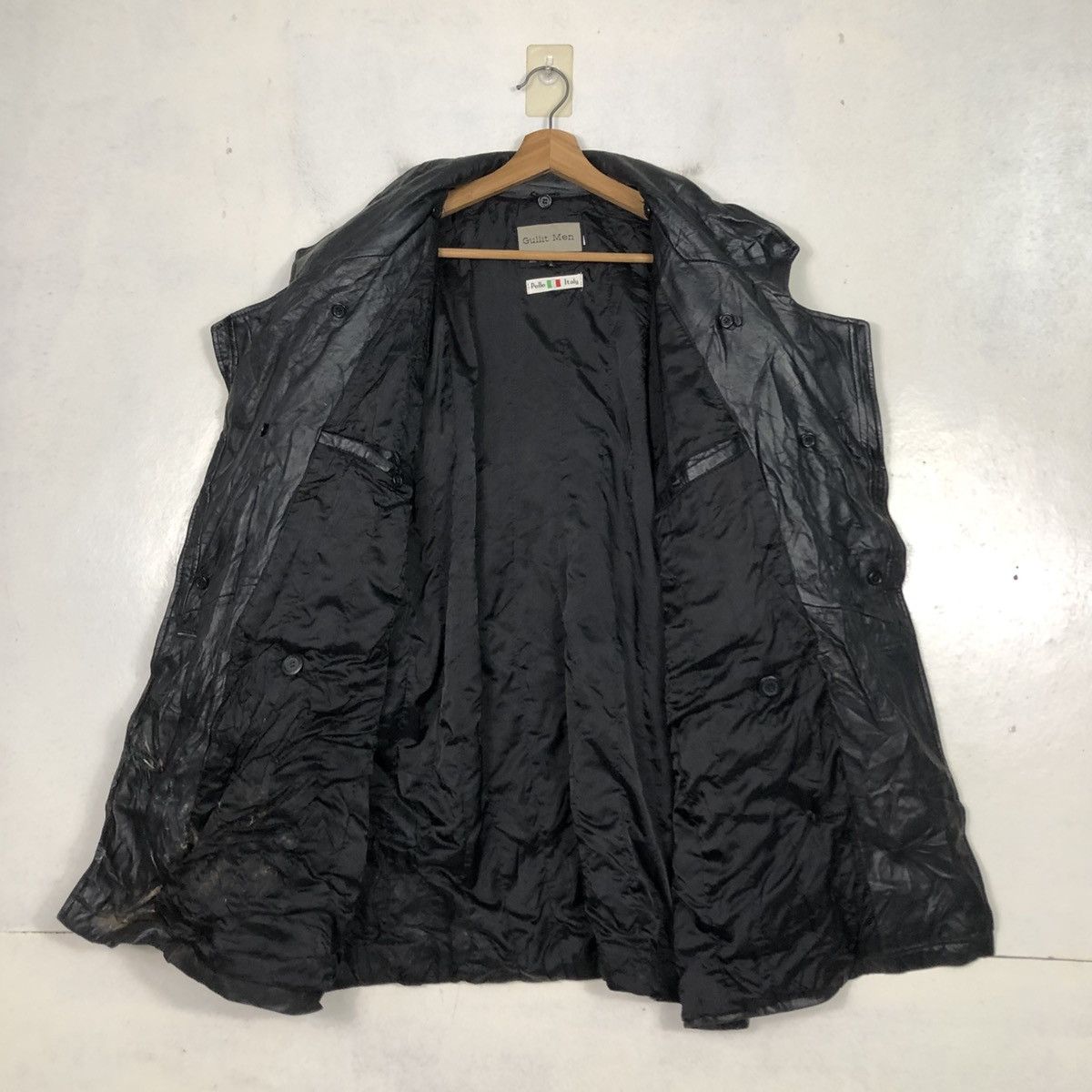 Pelle Pelle 📌Vintage Biker Leather Jacket Gullit Men Issey Miyake Size US M / EU 48-50 / 2 - 15 Thumbnail
