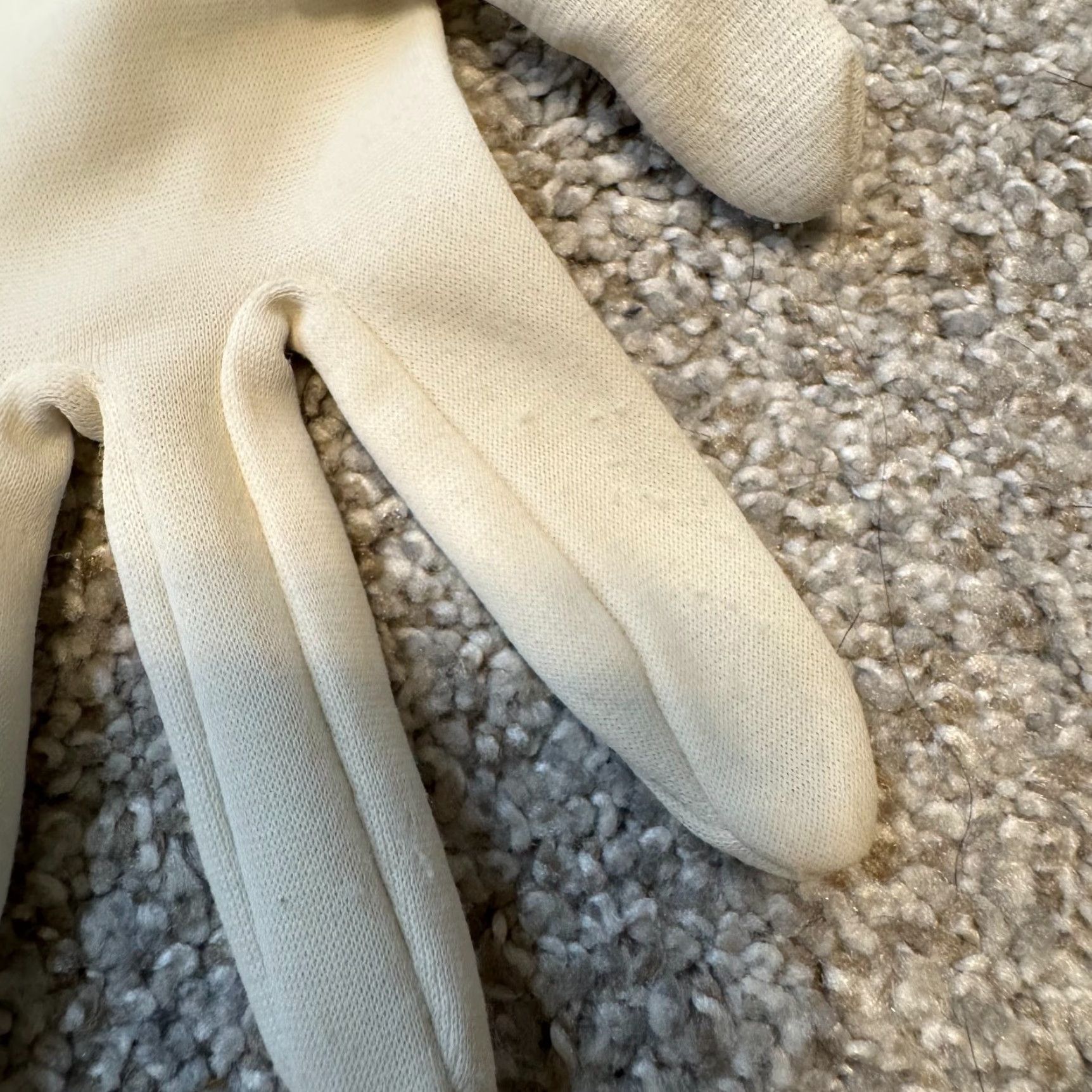 Vintage VINTAGE Women Opera Gloves Small White Cream Elbow Edwardian Victorian Steampunk Stains Size ONE SIZE - 4 Thumbnail