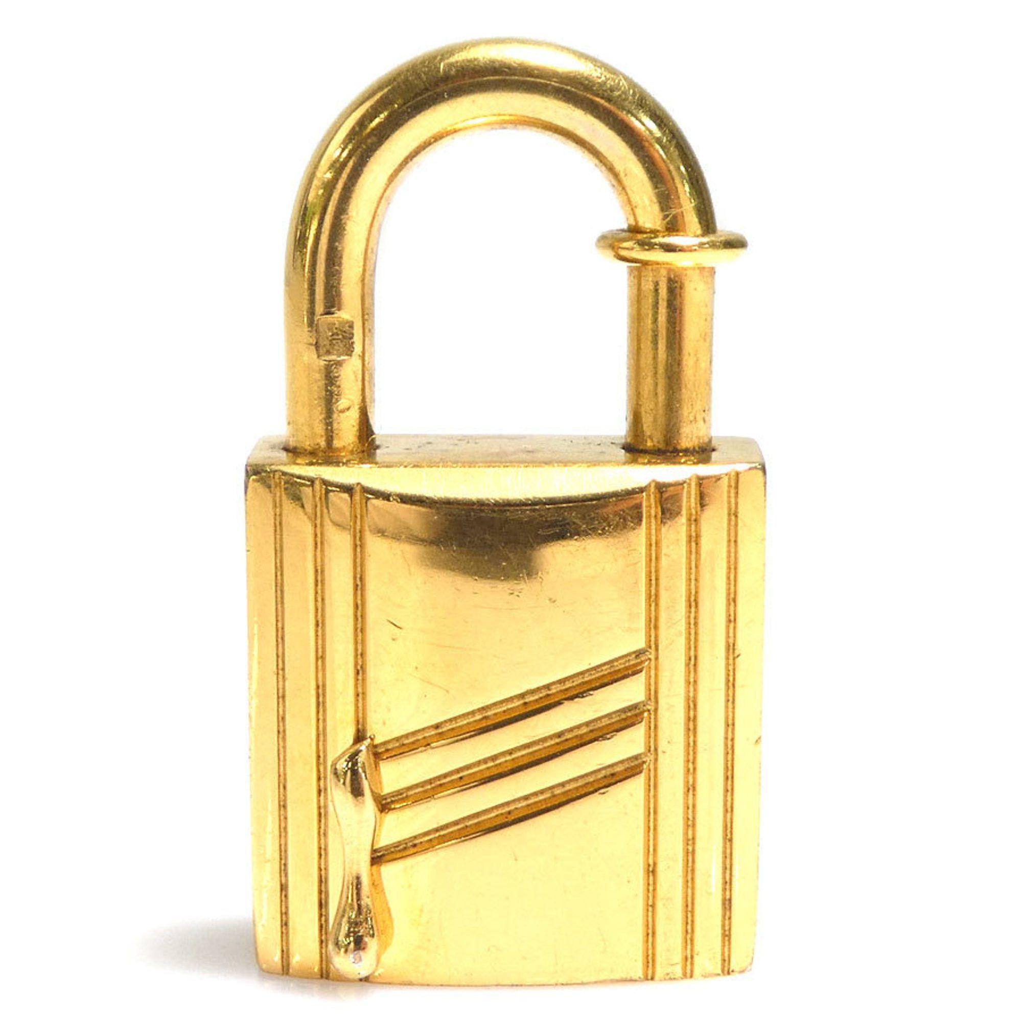 image of Hermes Padlock 1998 Annee Arbre Metal Gold Unisex, Women's