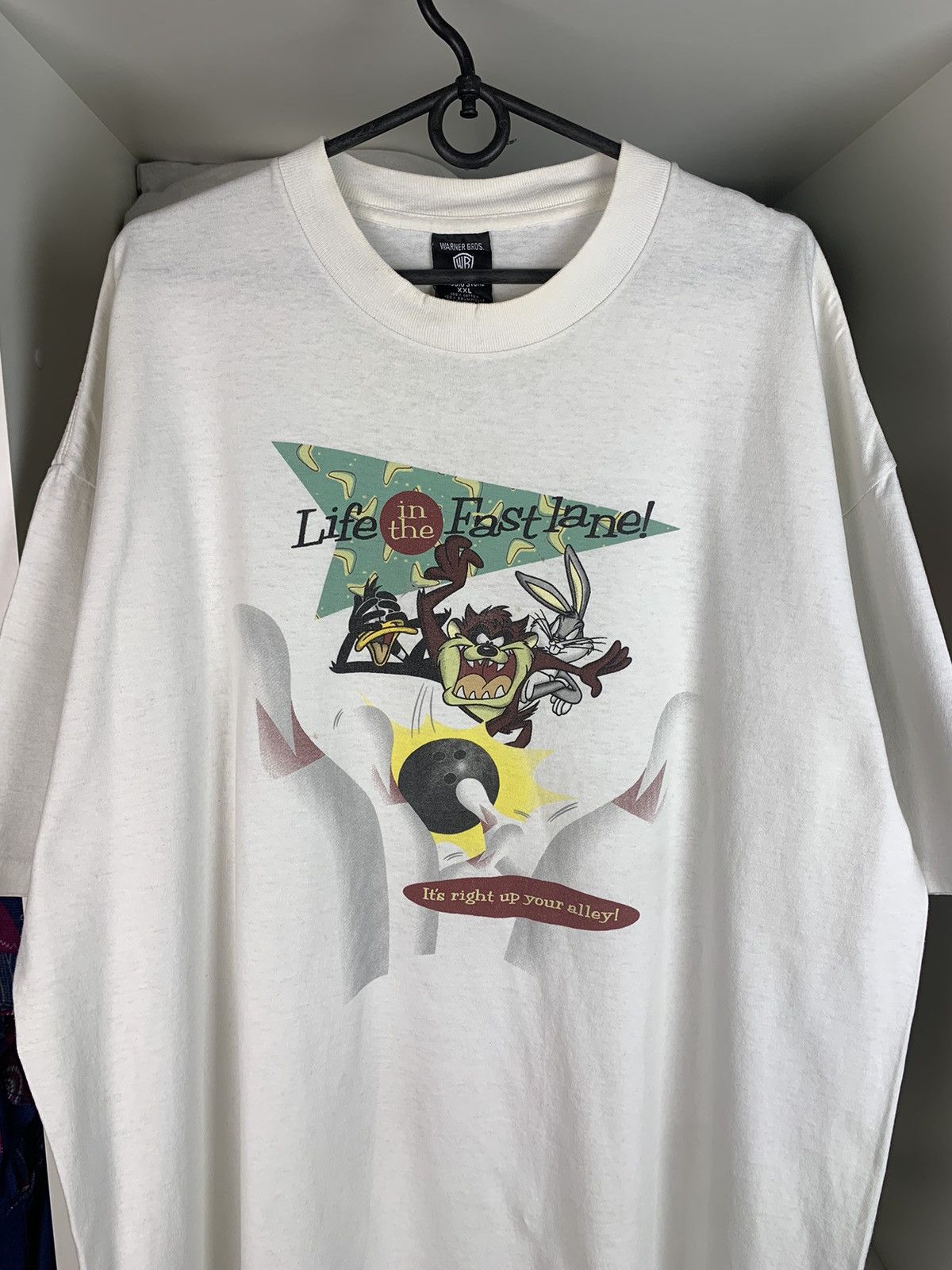 Warner Bros Vintage 1996 Warner Bros Single Stitch T-shirt Made in USA Size US XXL / EU 58 / 5 - 2 Thumbnail