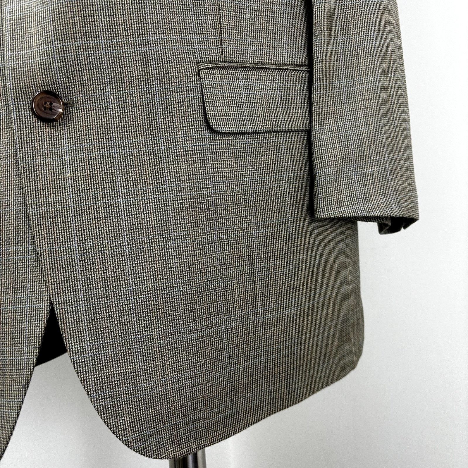 Ralph Lauren RALPH LAUREN Men's Sport Coat Windowpane Tan Blazer Sz 42R S Size 42R - 10 Thumbnail