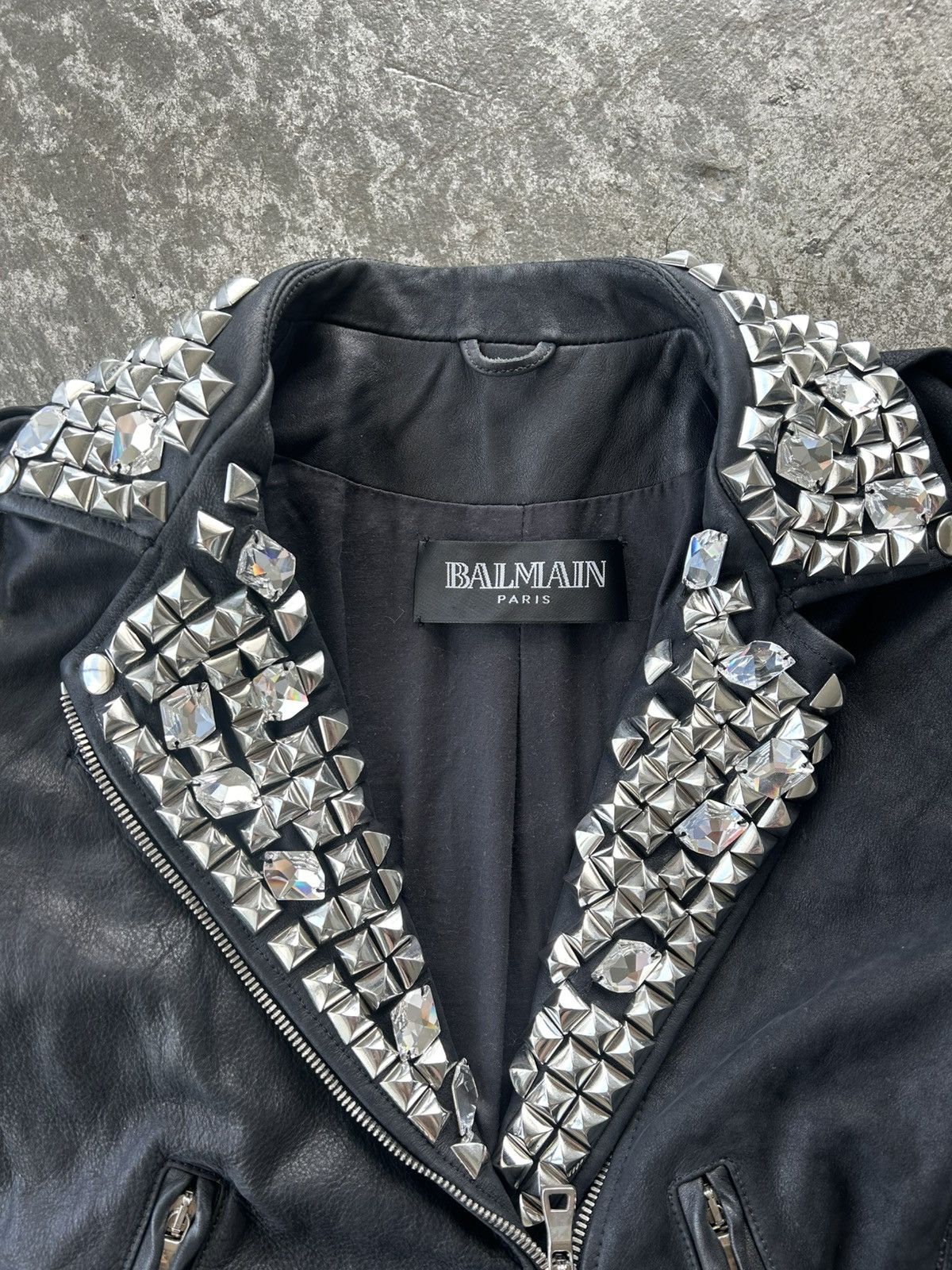 Balmain Balmain SS11 Studded Leather Jacket Decarnin Size US S / EU 44-46 / 1 - 2 Thumbnail