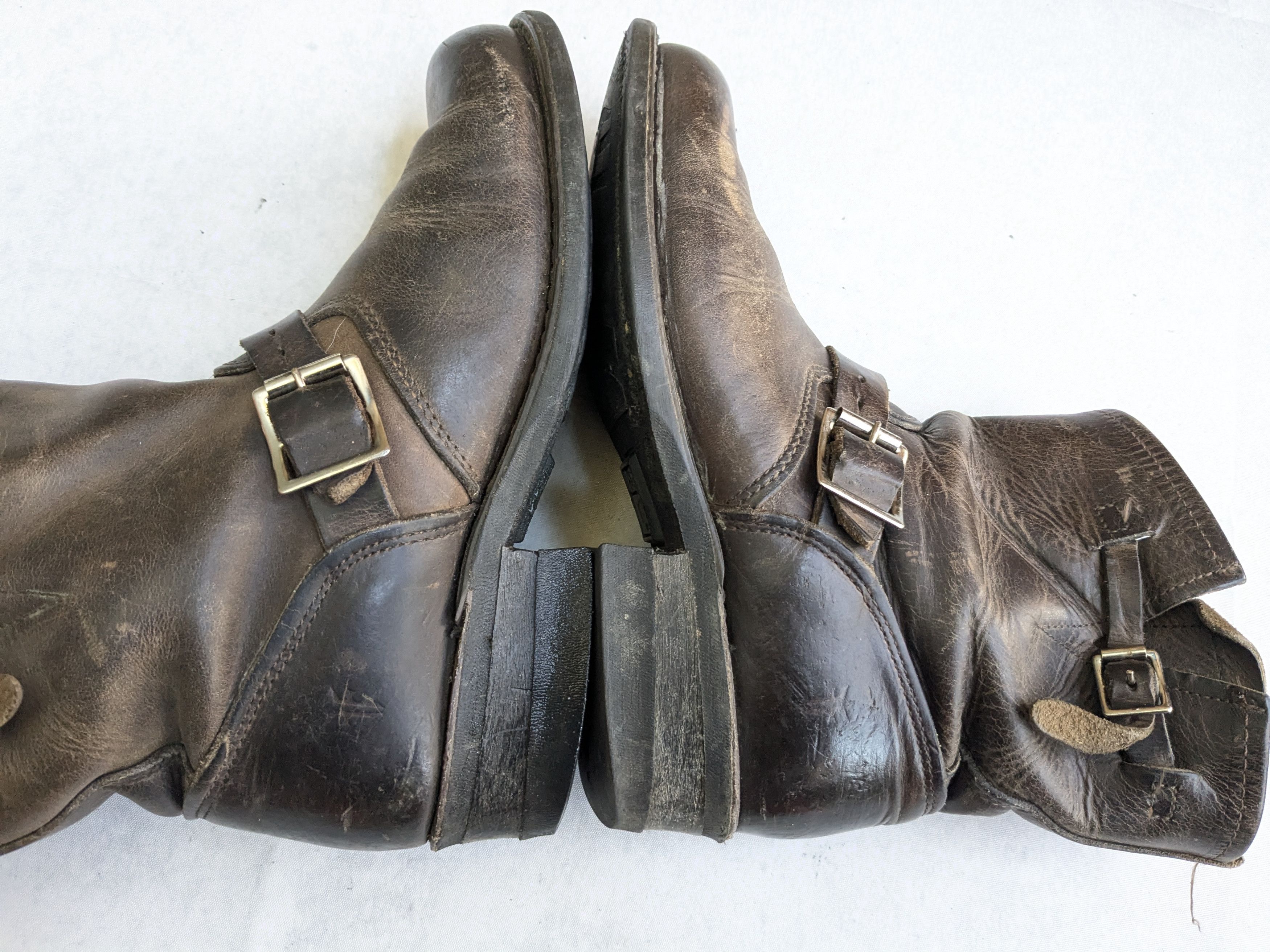 Frye Frye Engineer Boots Brown Leather 7.5 Leather Buckle Size US 7.5 / EU 40-41 - 7 Thumbnail