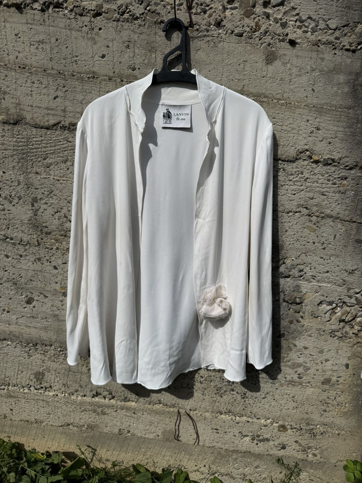 Lanvin LANVIN Paris Women’s Luxury Open-Front Blouse / Jacket Size L / US 10 / IT 46 - 1 Thumbnail