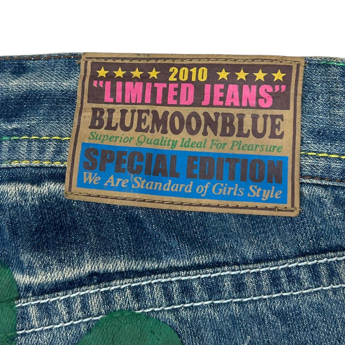 Japanese Brand Y2k Blue Moon Blue Jeans Art Jeans Size US 32 / EU 48 - 11 Thumbnail