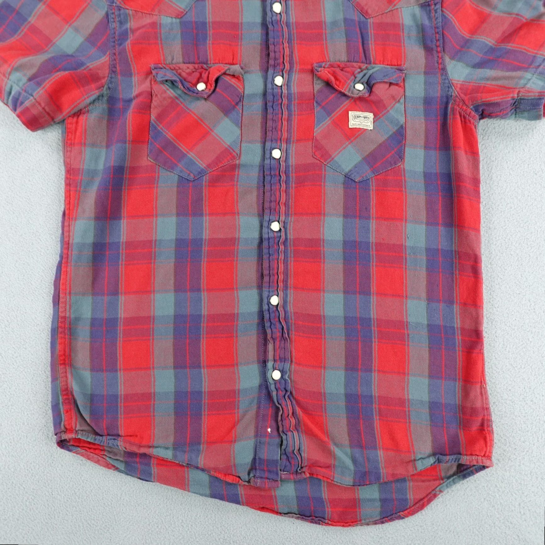 Ralph Lauren VINTAGE Ralph Lauren Denim & Supply Shirt Mens S Red Plaid Button-Up Western Cowboy Casual Size US S / EU 44-46 / 1 - 4 Thumbnail