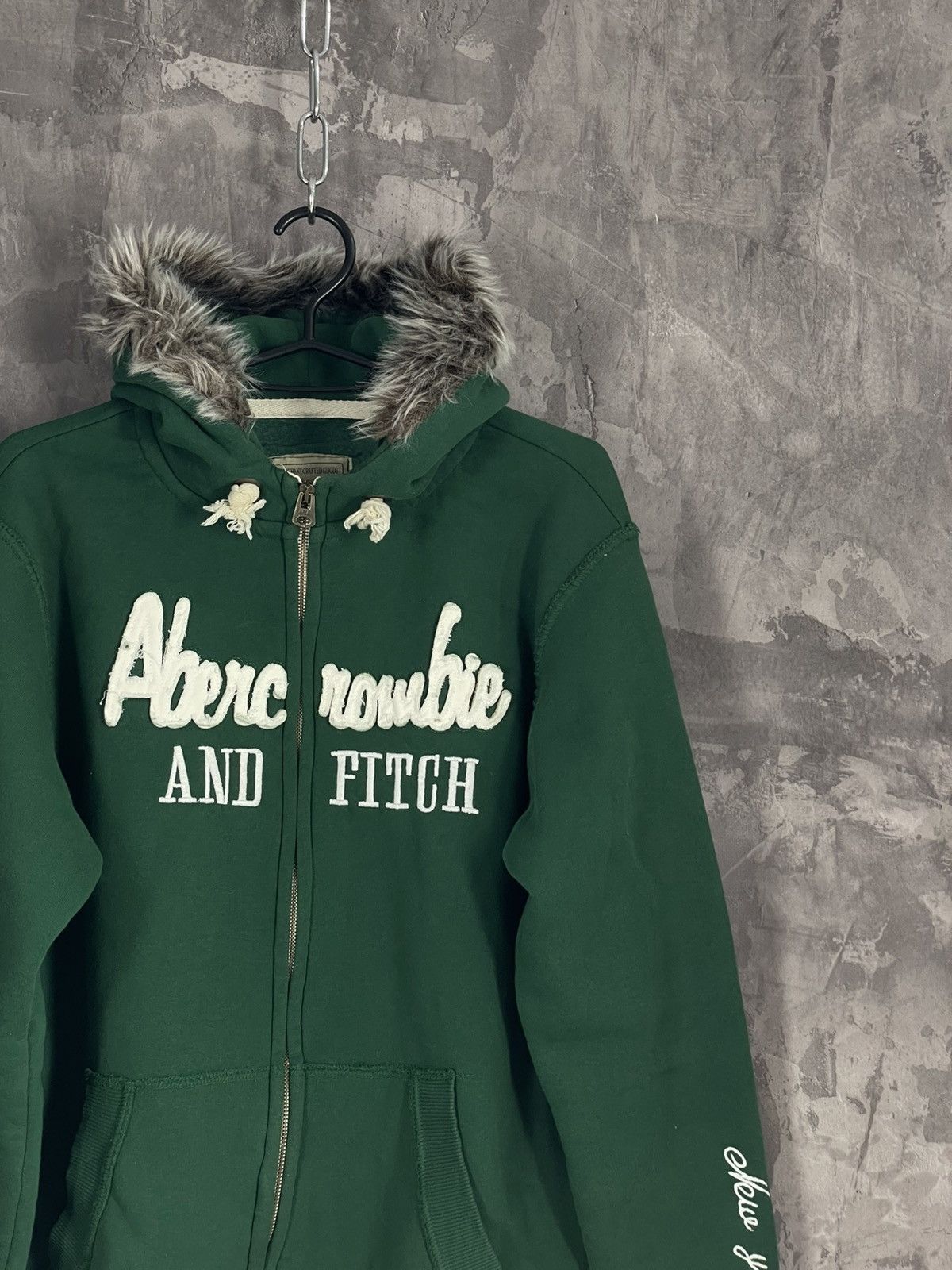 Abercrombie & Fitch × Le Grande Bleu (L.G.B.) ABERCROMBIE FAUX FUR ZIPPER HOODIE JAPANESE I6W9 LGB STYLE Size XXL / US 16-18 / IT 52-54 - 4 Thumbnail