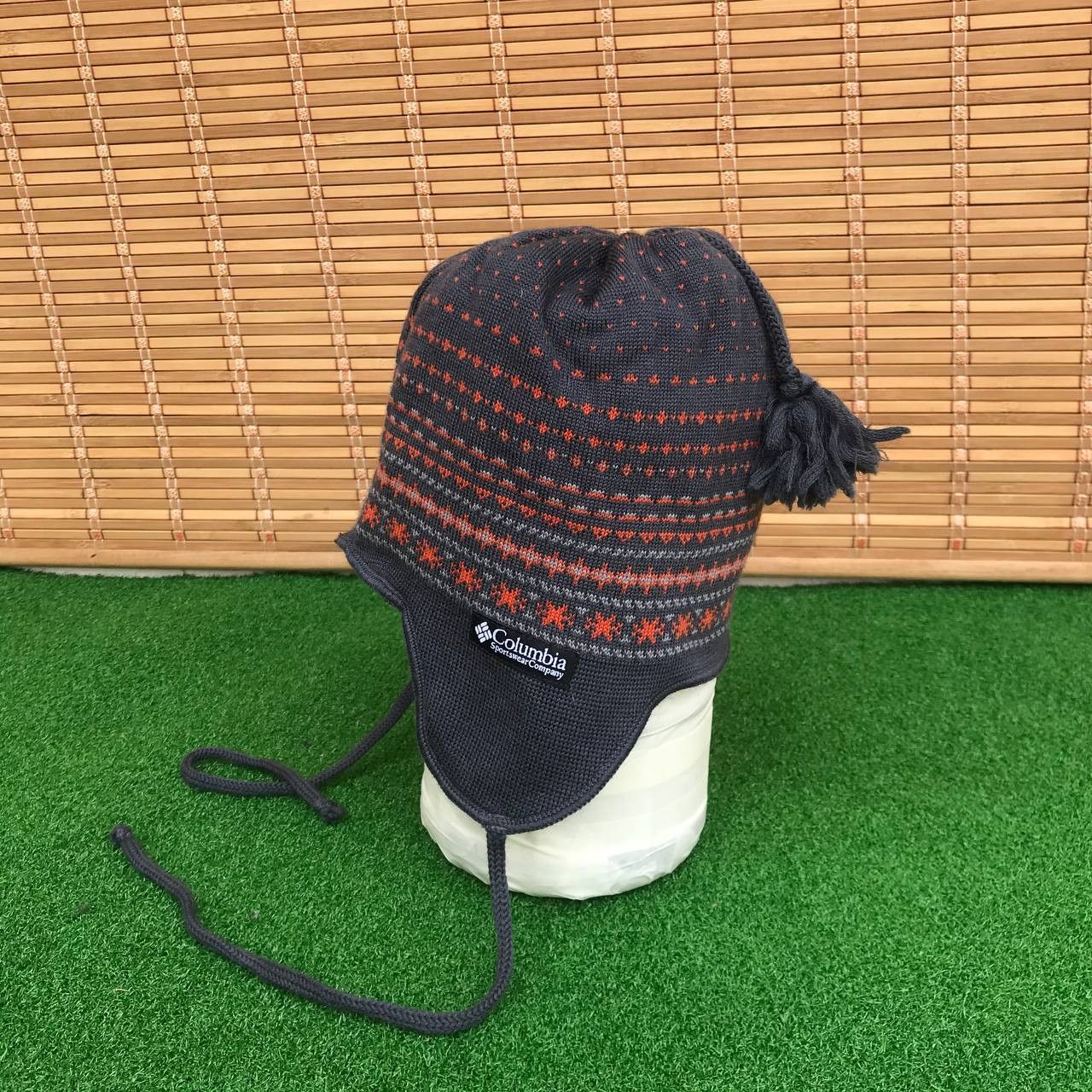 Columbia VINTAGE Columbia Navajo Earflap straps beanie hat Size ONE SIZE - 1 Thumbnail