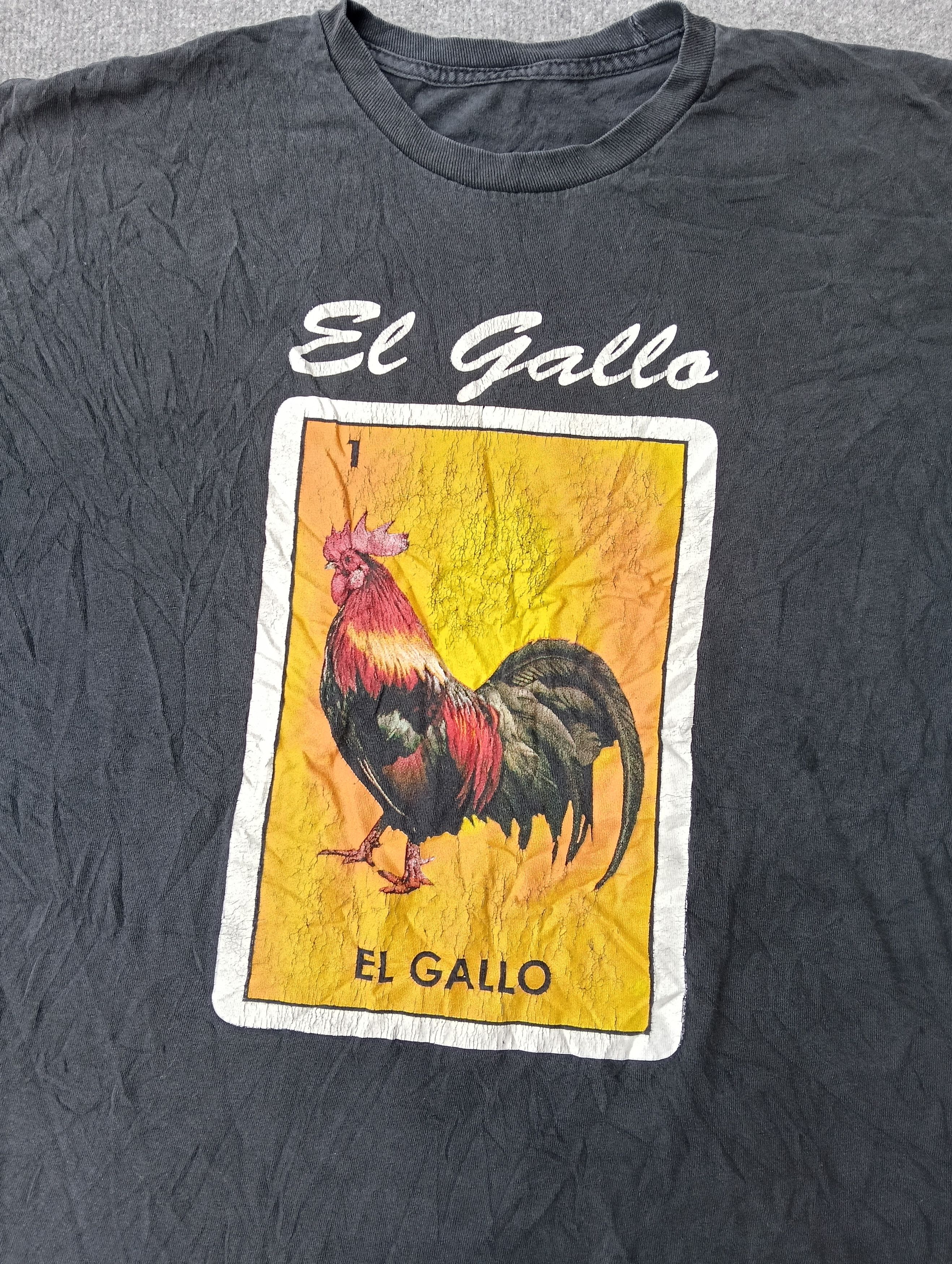Vintage Vintage El Gallo faded black tshirt. Size US L / EU 52-54 / 3 - 3 Thumbnail