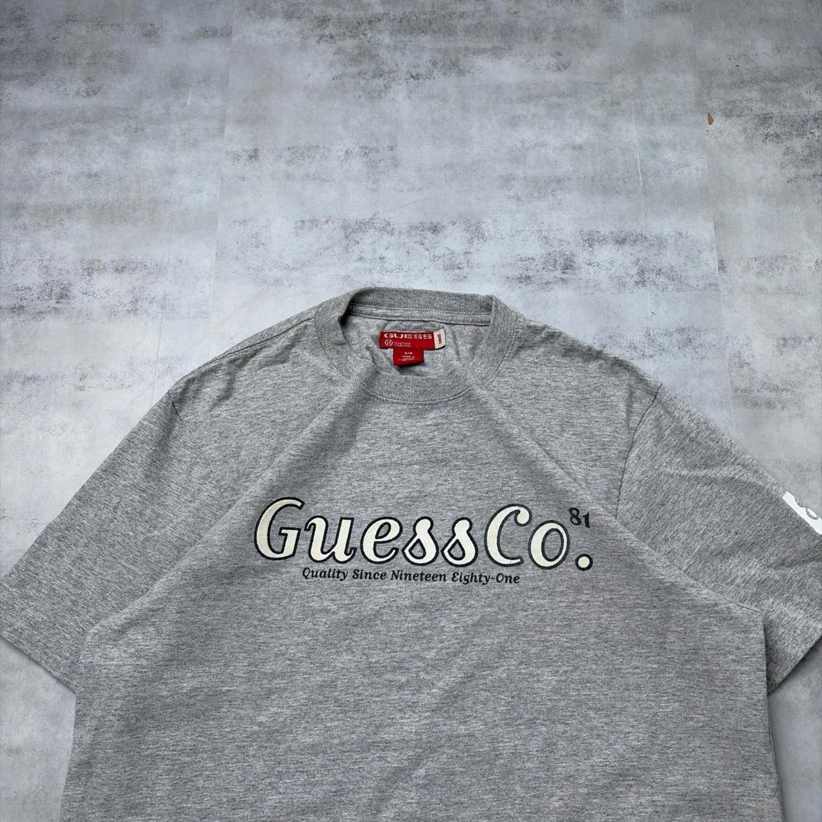 Guess Y2K Grey Guess Grunge Skater T-Shirt Size US S / EU 44-46 / 1 - 3 Thumbnail